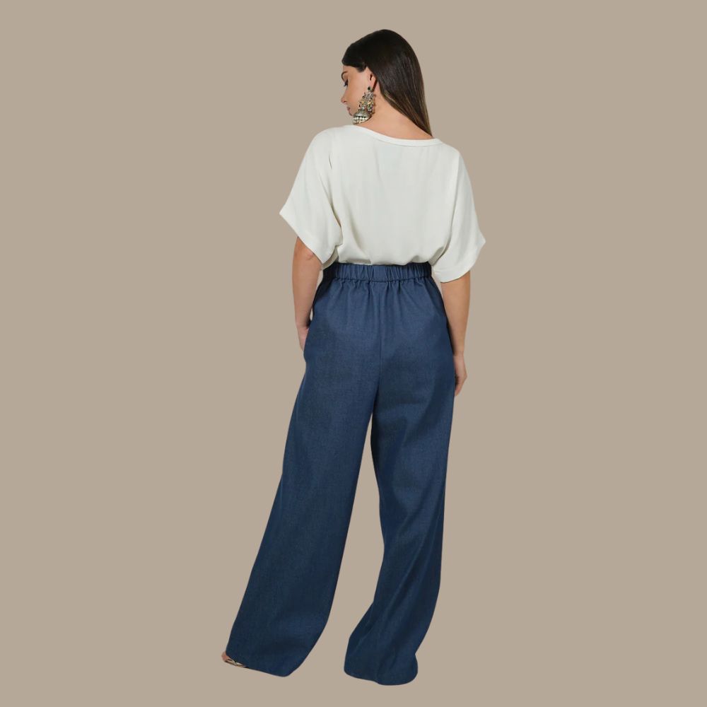 RAM25 DENIM WIDE LEG TROUSER