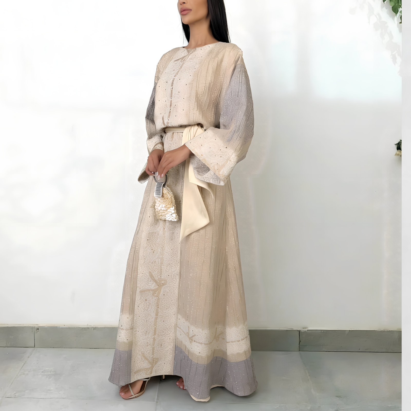 RAM26 ALIYA BEIGE DRESS