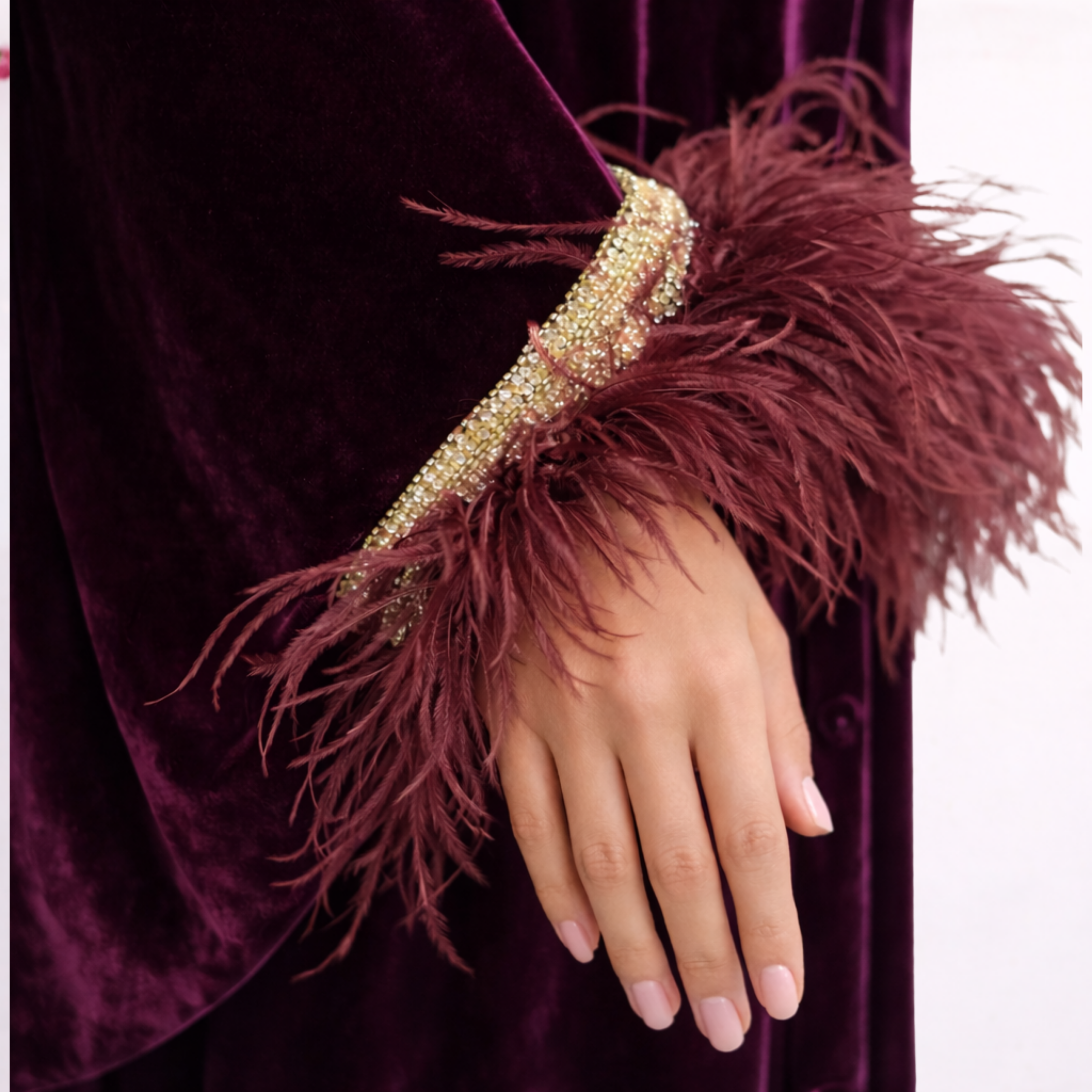 RAM26 MOONA ROYAL PLUM KAFTAN