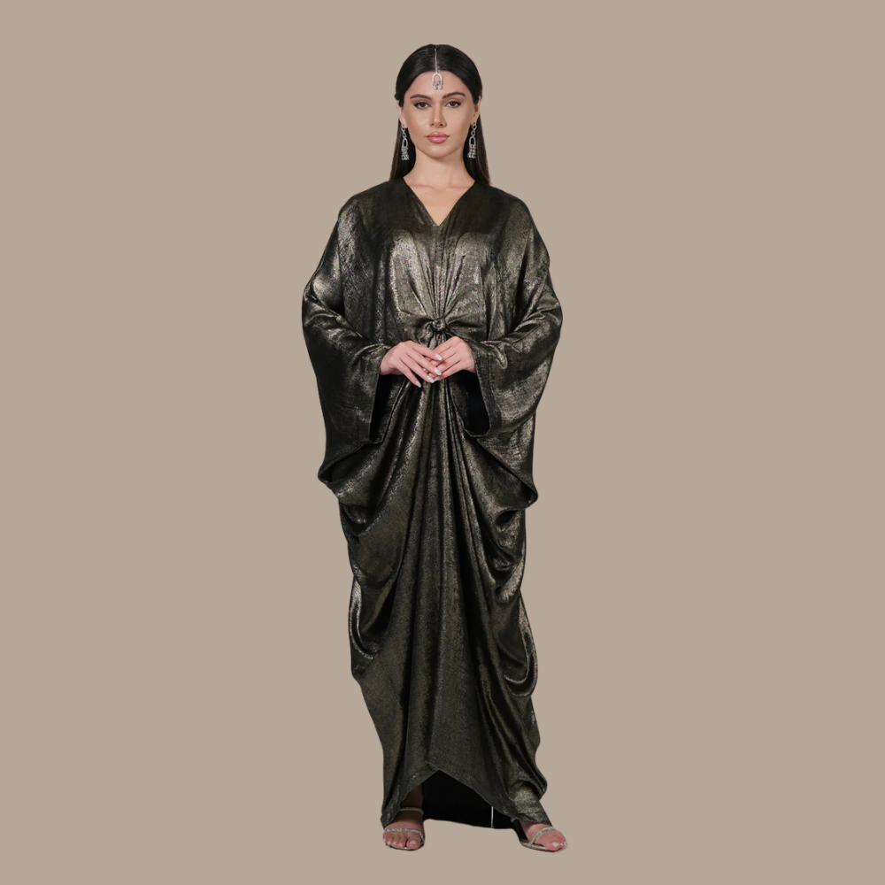 RAM25 JAMILA METALLIC KNOT KAFTAN