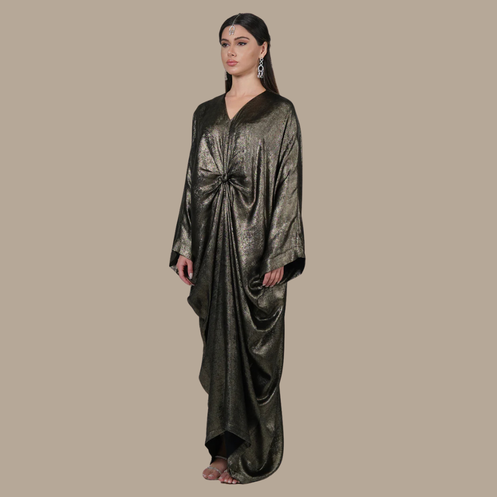 RAM25 JAMILA METALLIC KNOT KAFTAN