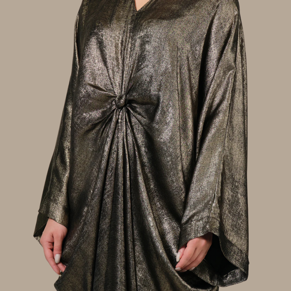 RAM25 JAMILA METALLIC KNOT KAFTAN