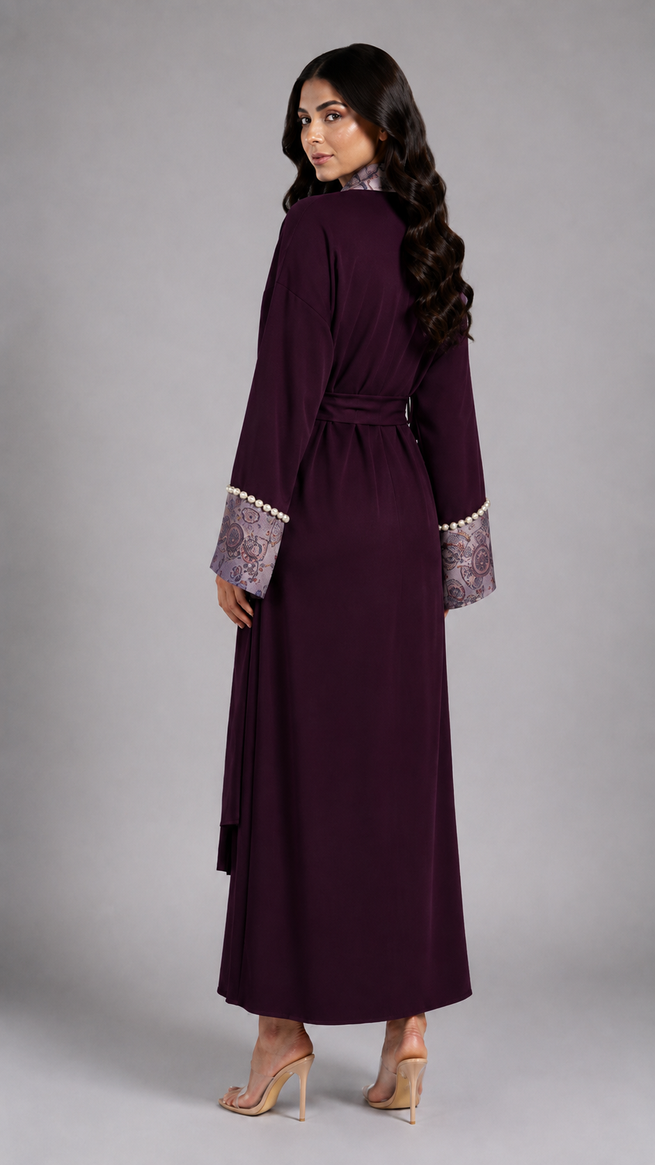 Majestic Plum Printed Robe
