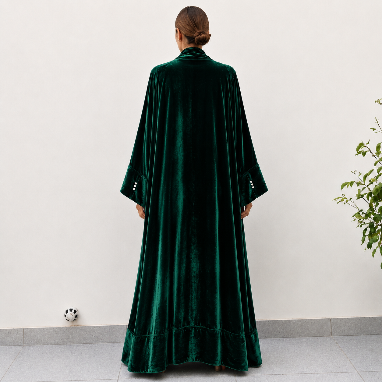 Silk Velvet Boho Shirt Dress