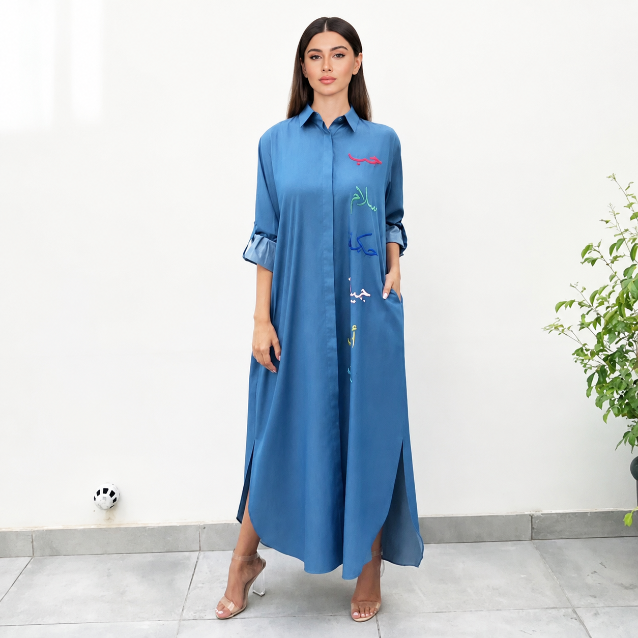 AW19 CHAMBRAY DENIM SHIRT DRESS