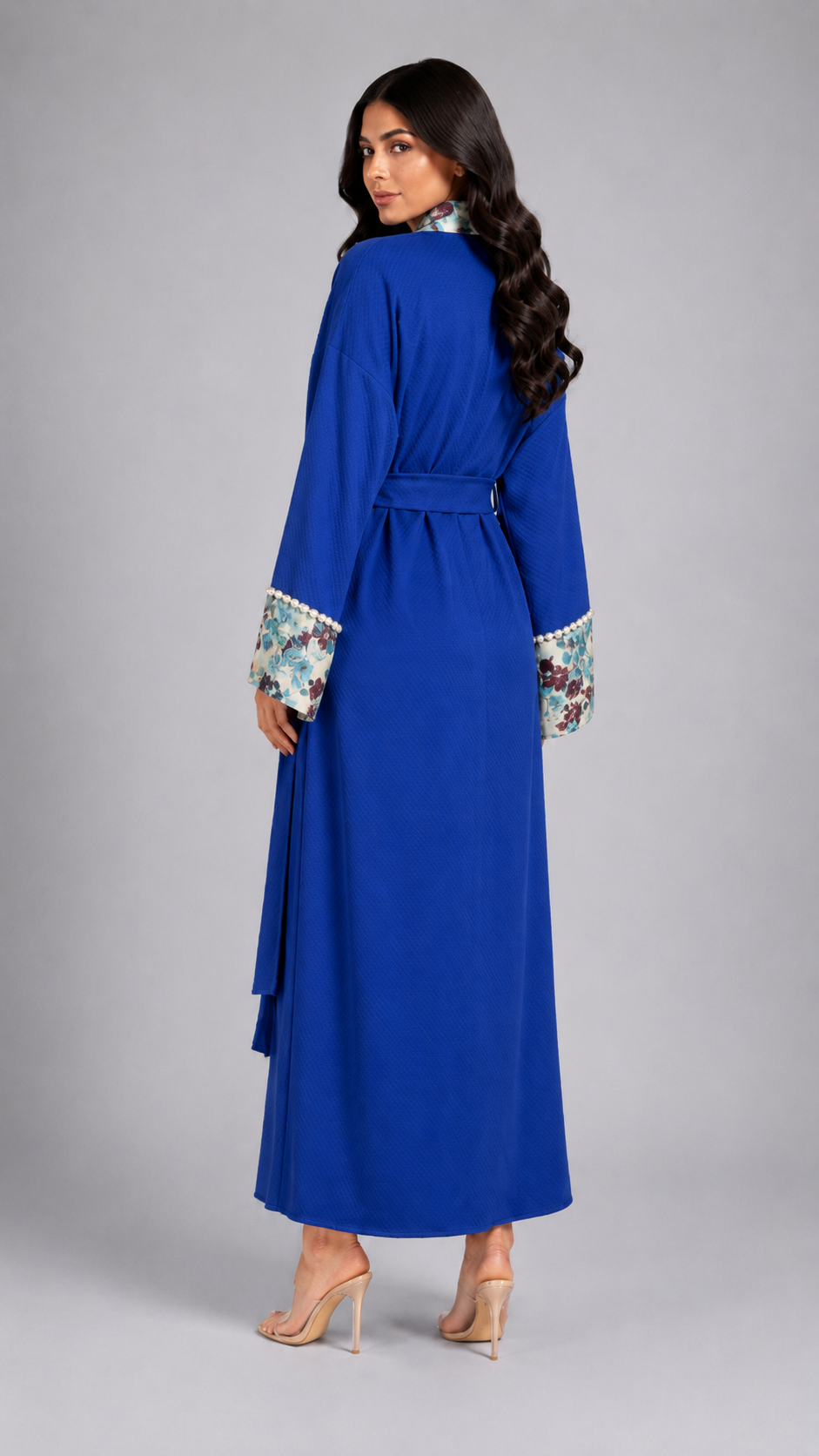 Blue floral Elegance Robe