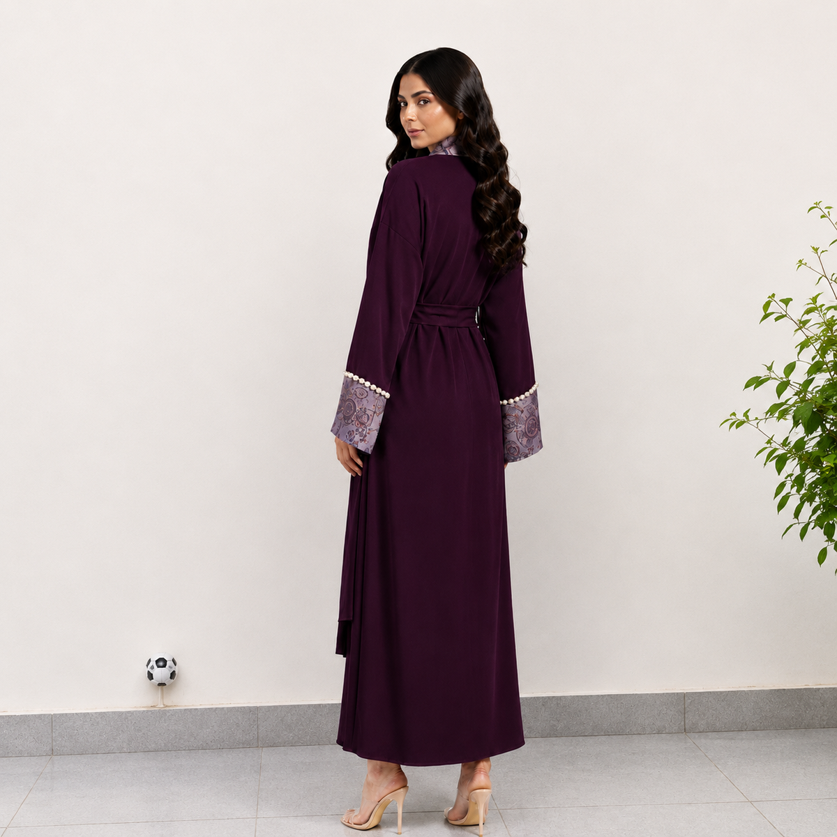 Majestic Plum Printed Robe