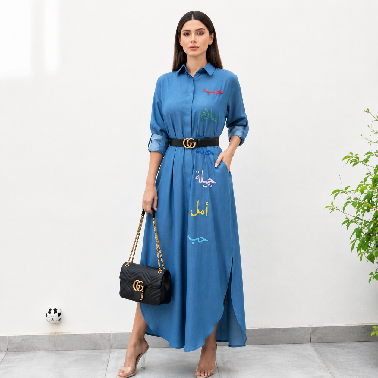 AW19 CHAMBRAY DENIM SHIRT DRESS