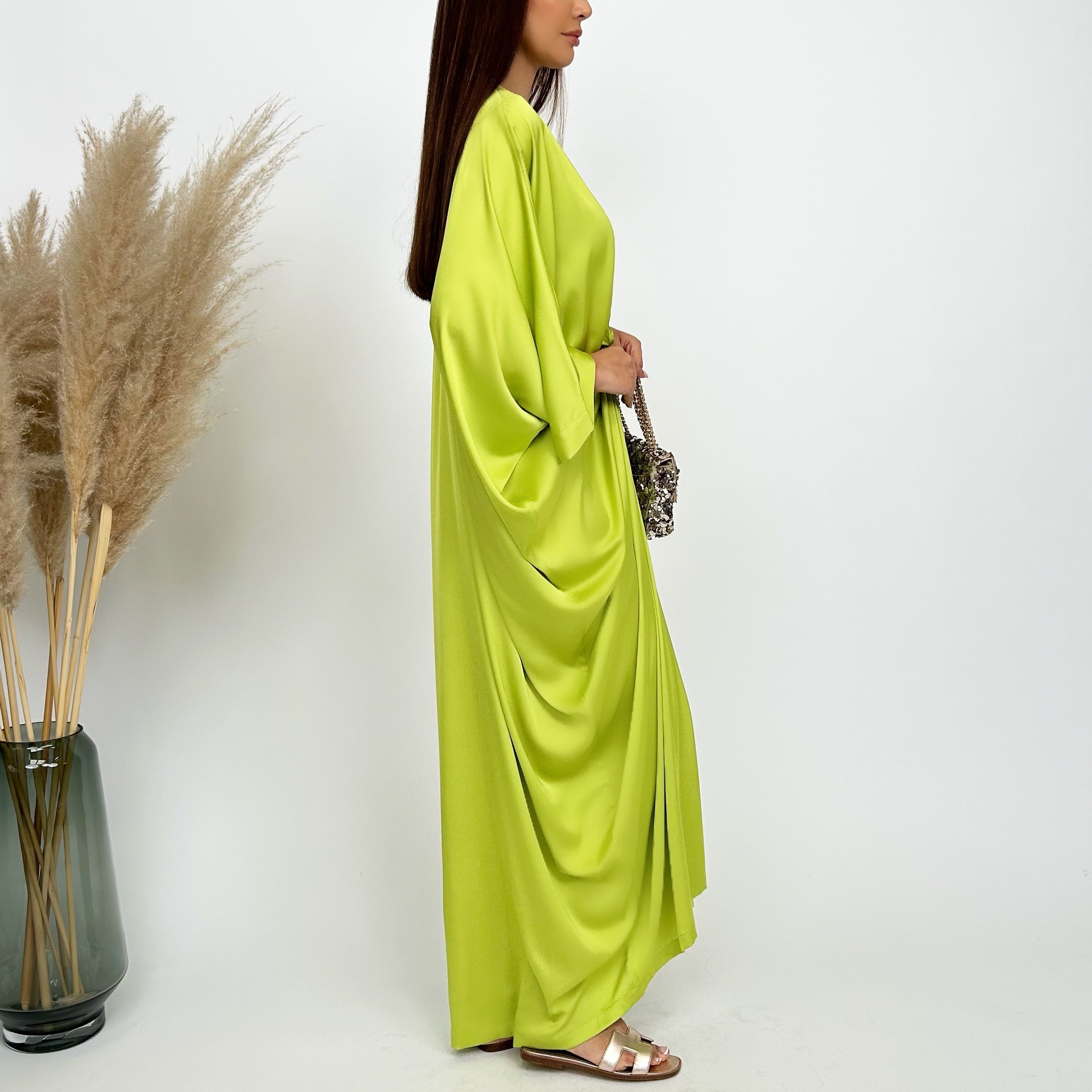 RAM24 JAMILA LIME KNOT KAFTAN