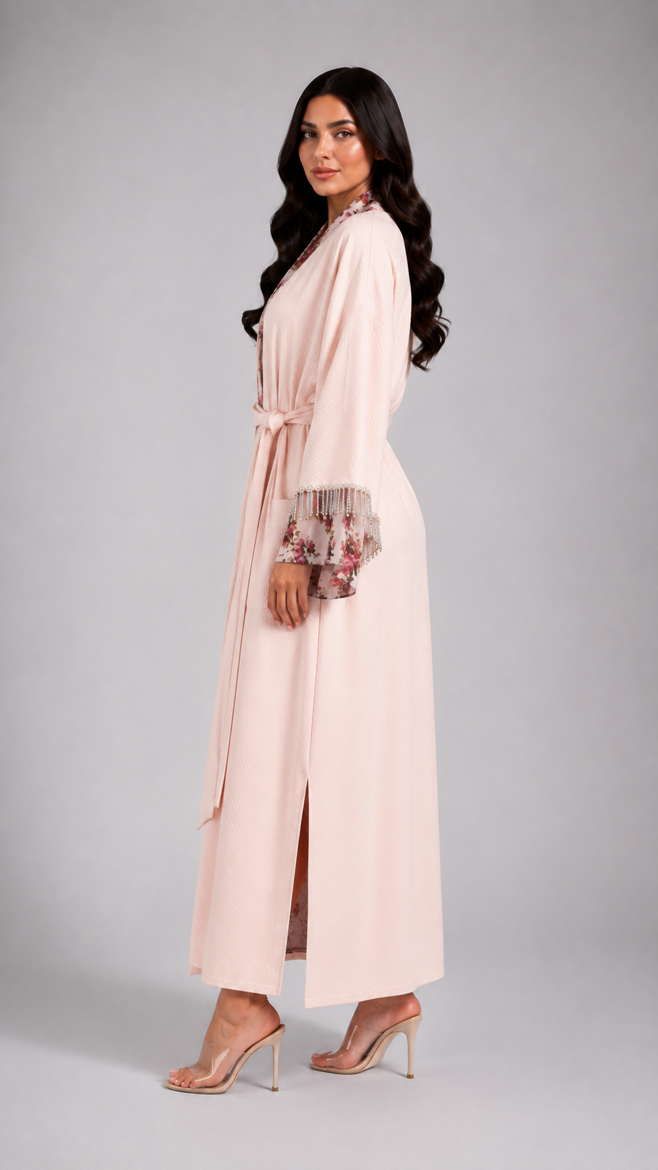 Pink floral Elegance Robe