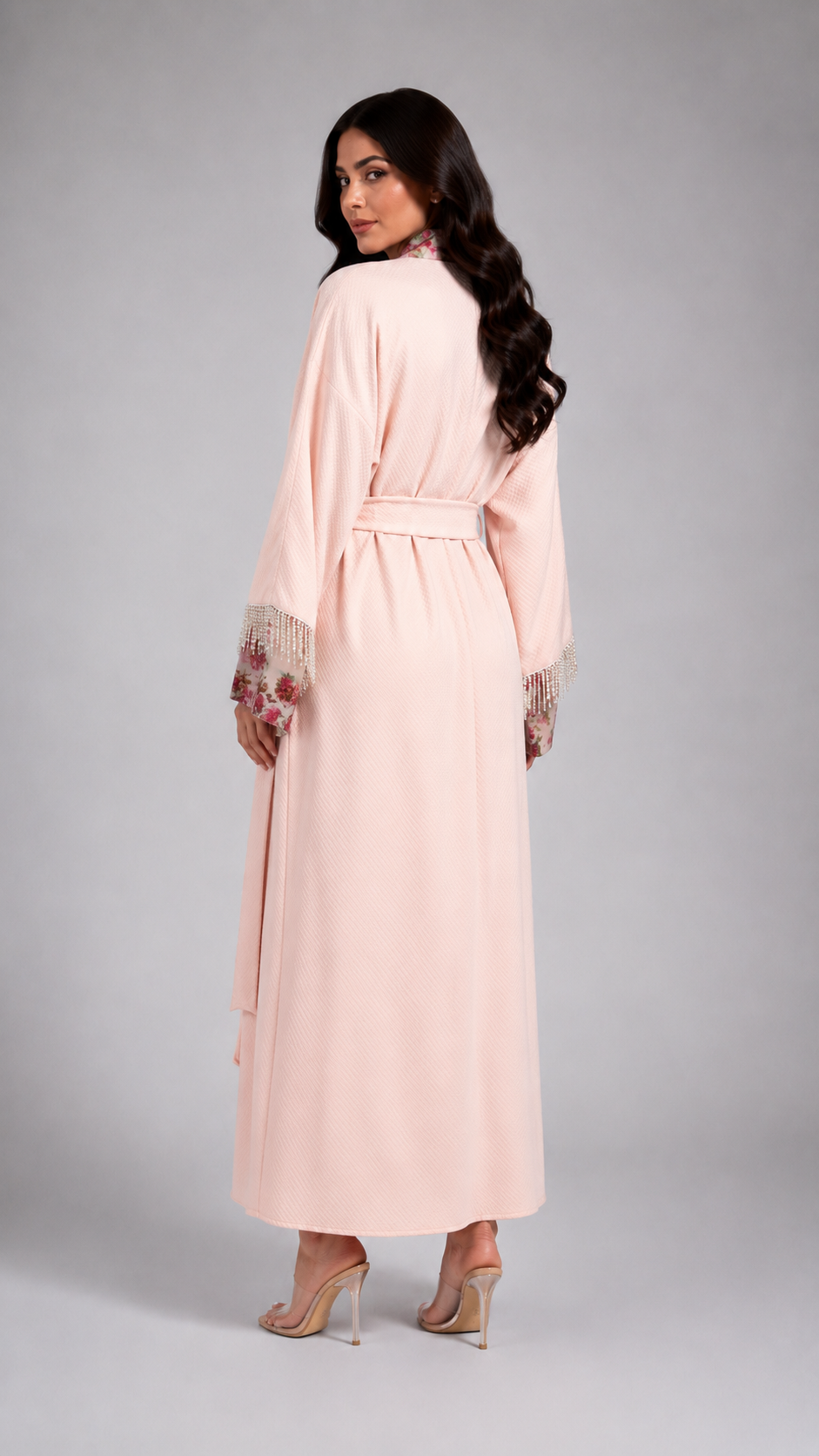 Pink floral Elegance Robe