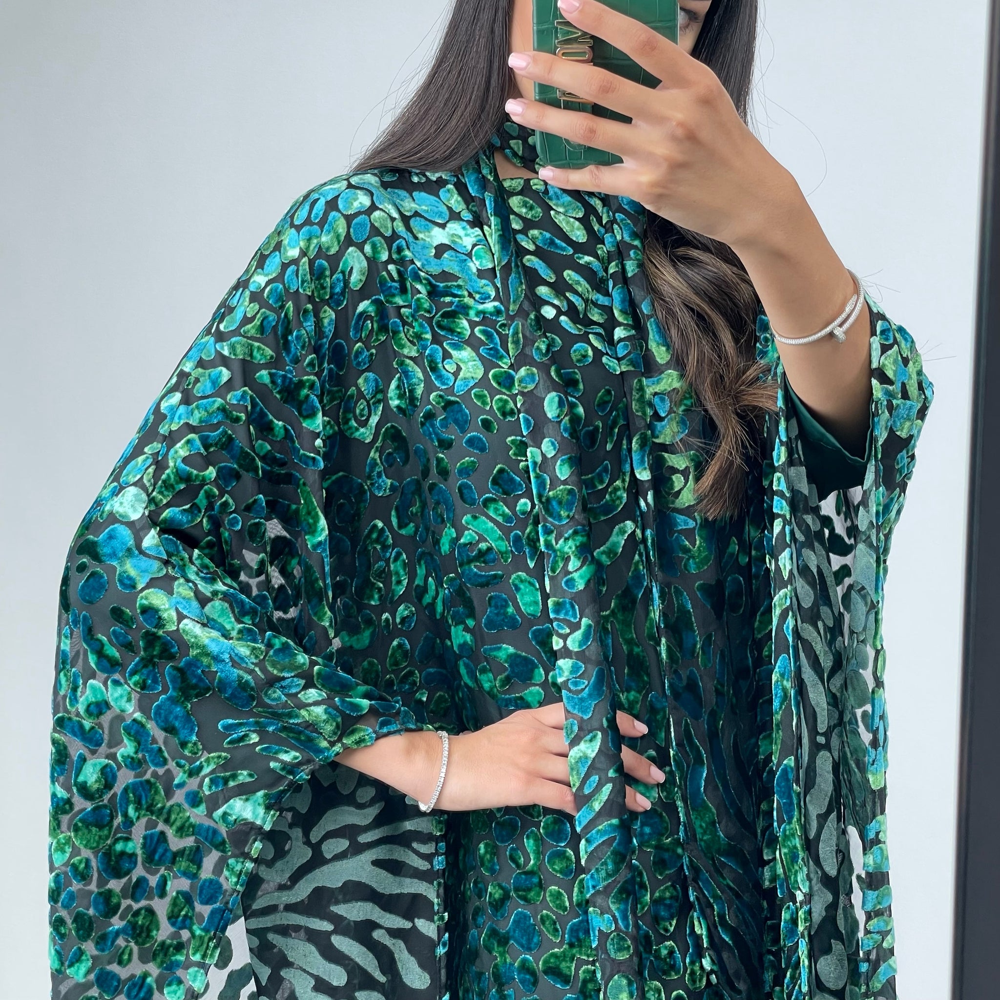 RAM24 EMERALD DEVORÉ KAFTAN