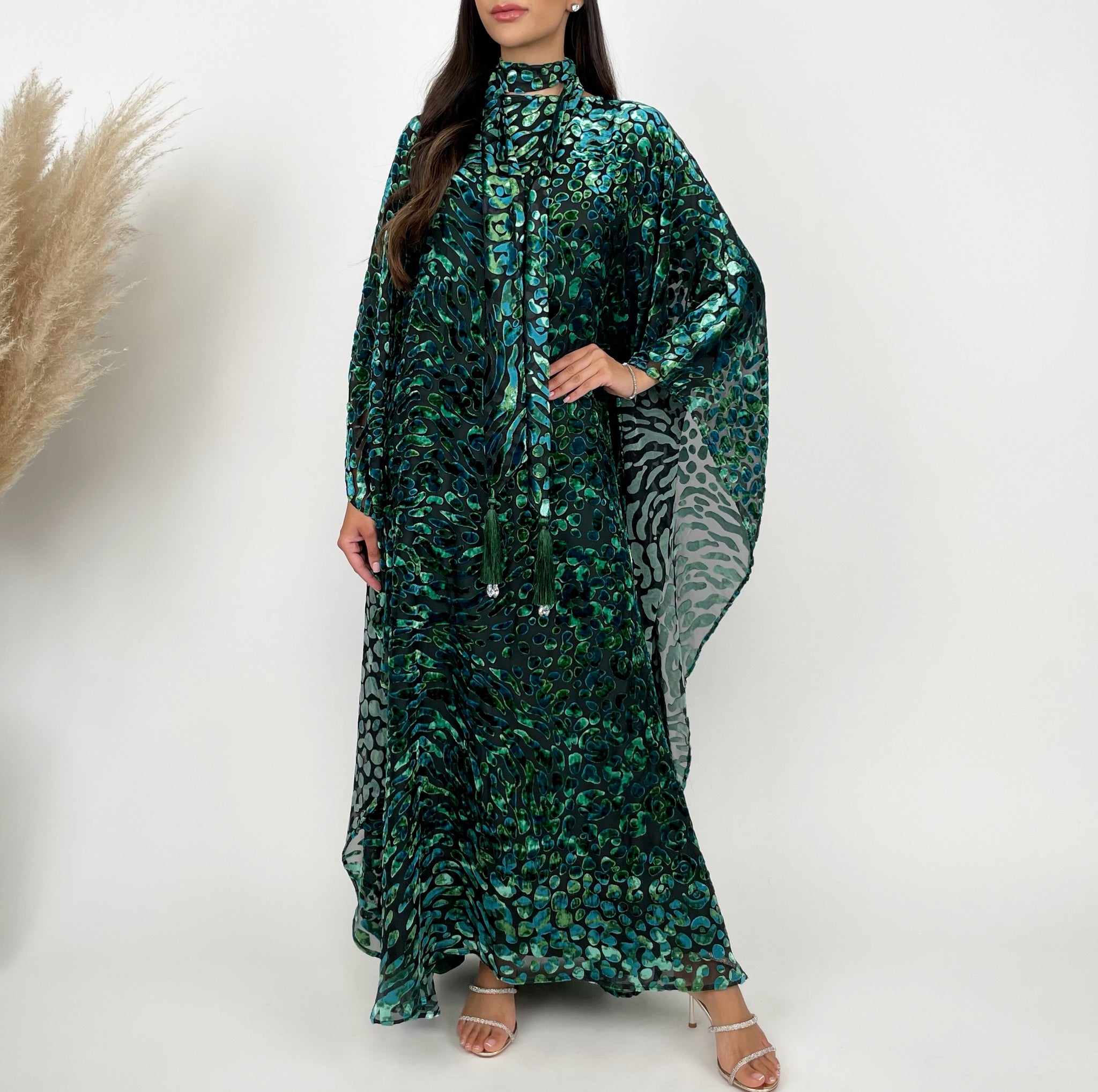 RAM24 EMERALD DEVORÉ KAFTAN