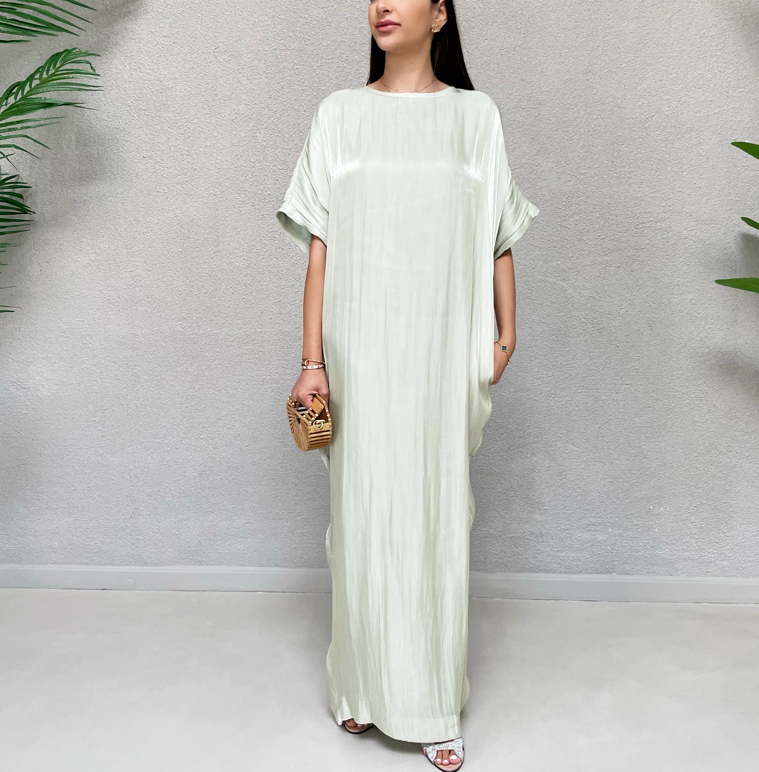 AW 21 MINT NOORA ORGANZA T SHIRT DRESS