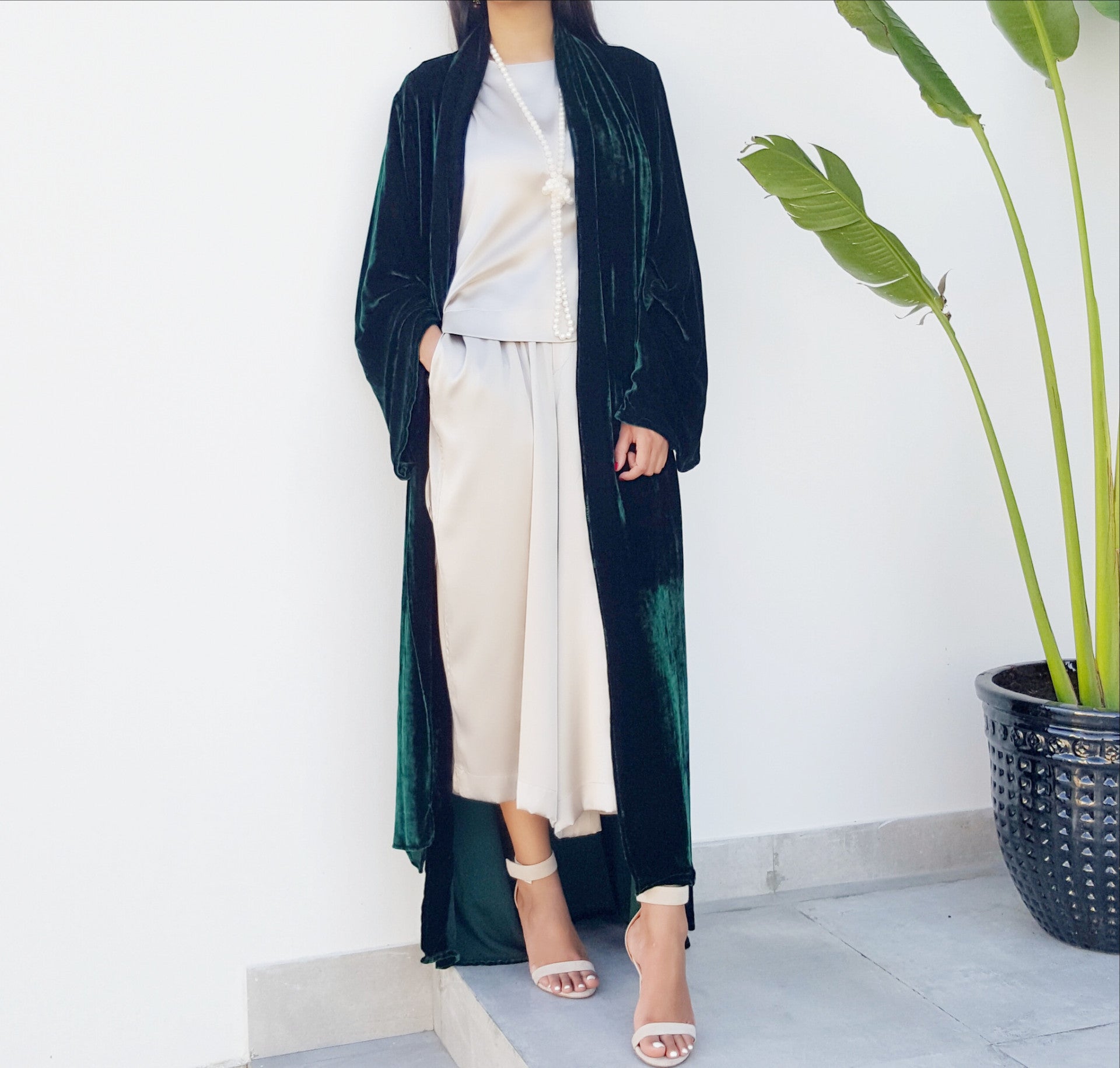 Qabeela SS17 Silk Culottes With Pockets