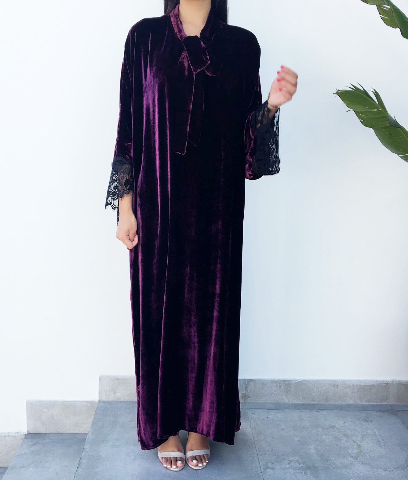 Qabeela SS17 Silk Velvet Boho Kaftan