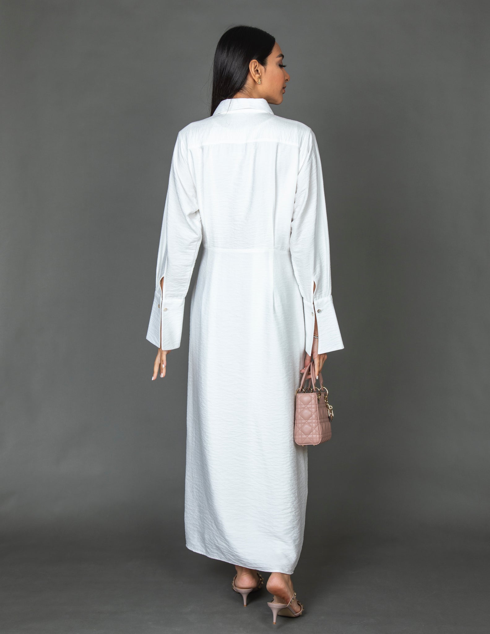 SS20 LINEN SHIRT DRESS WITH WRAP & TIE