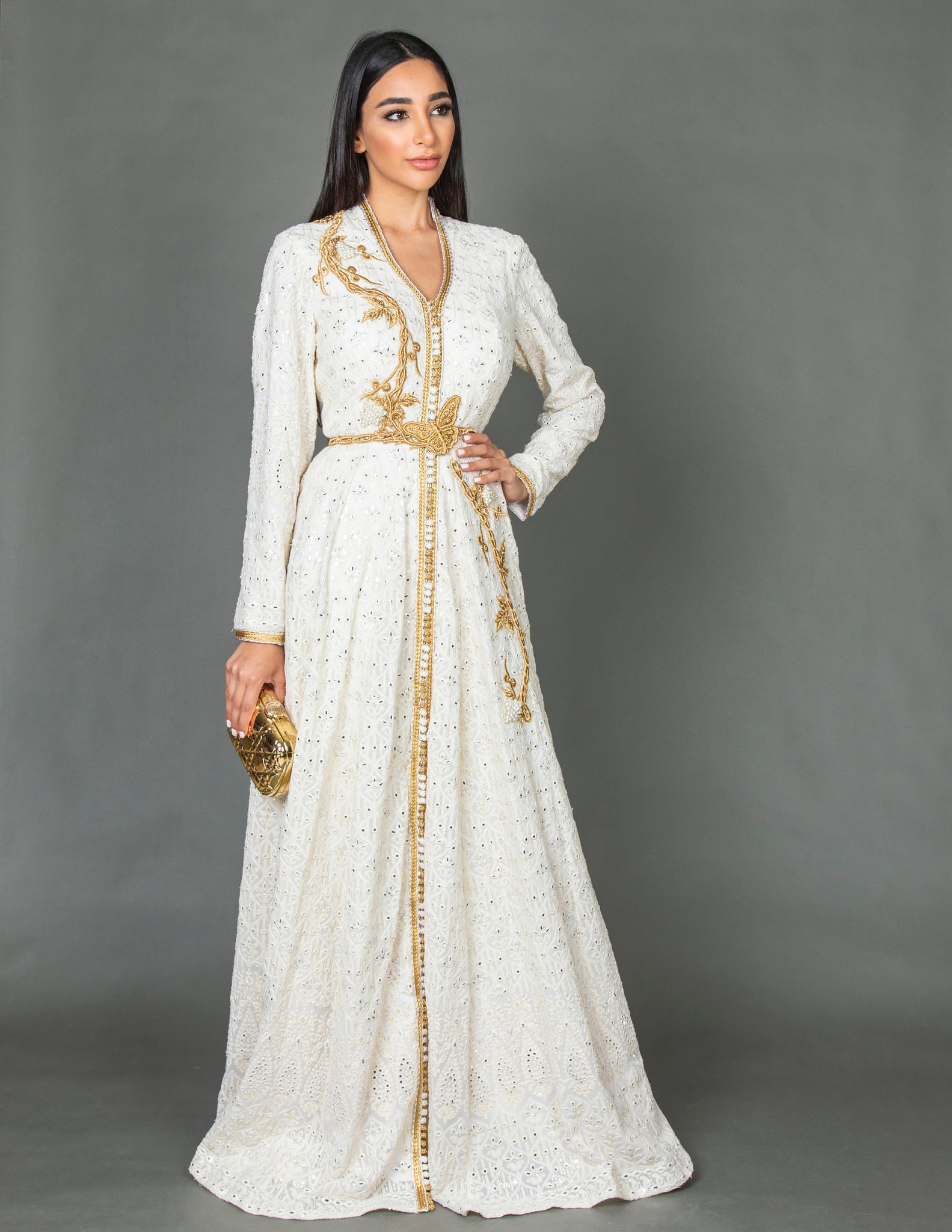 SS20 MOROCCAN EMBELLISHED BRIDAL DRESS