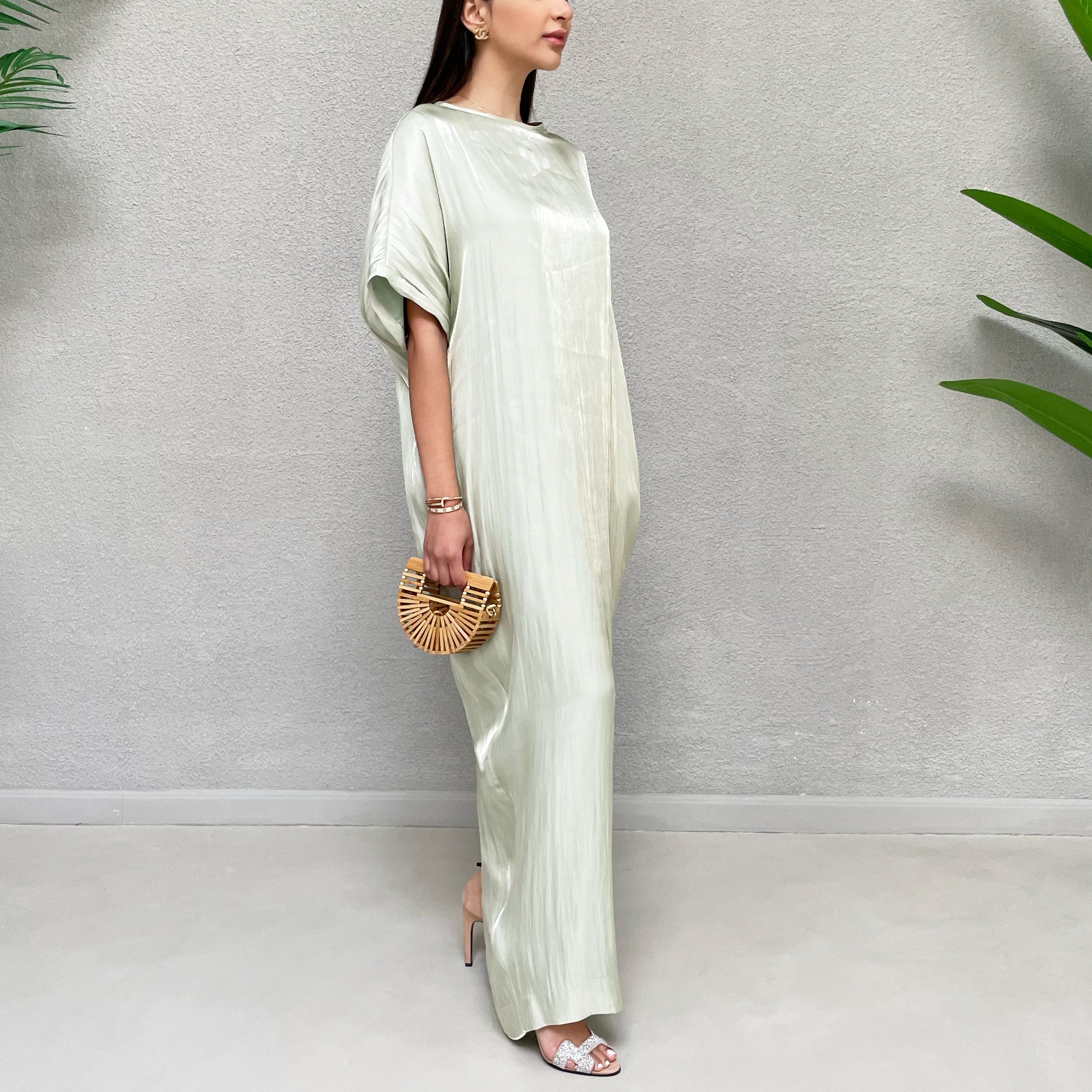 AW 21 MINT NOORA ORGANZA T SHIRT DRESS