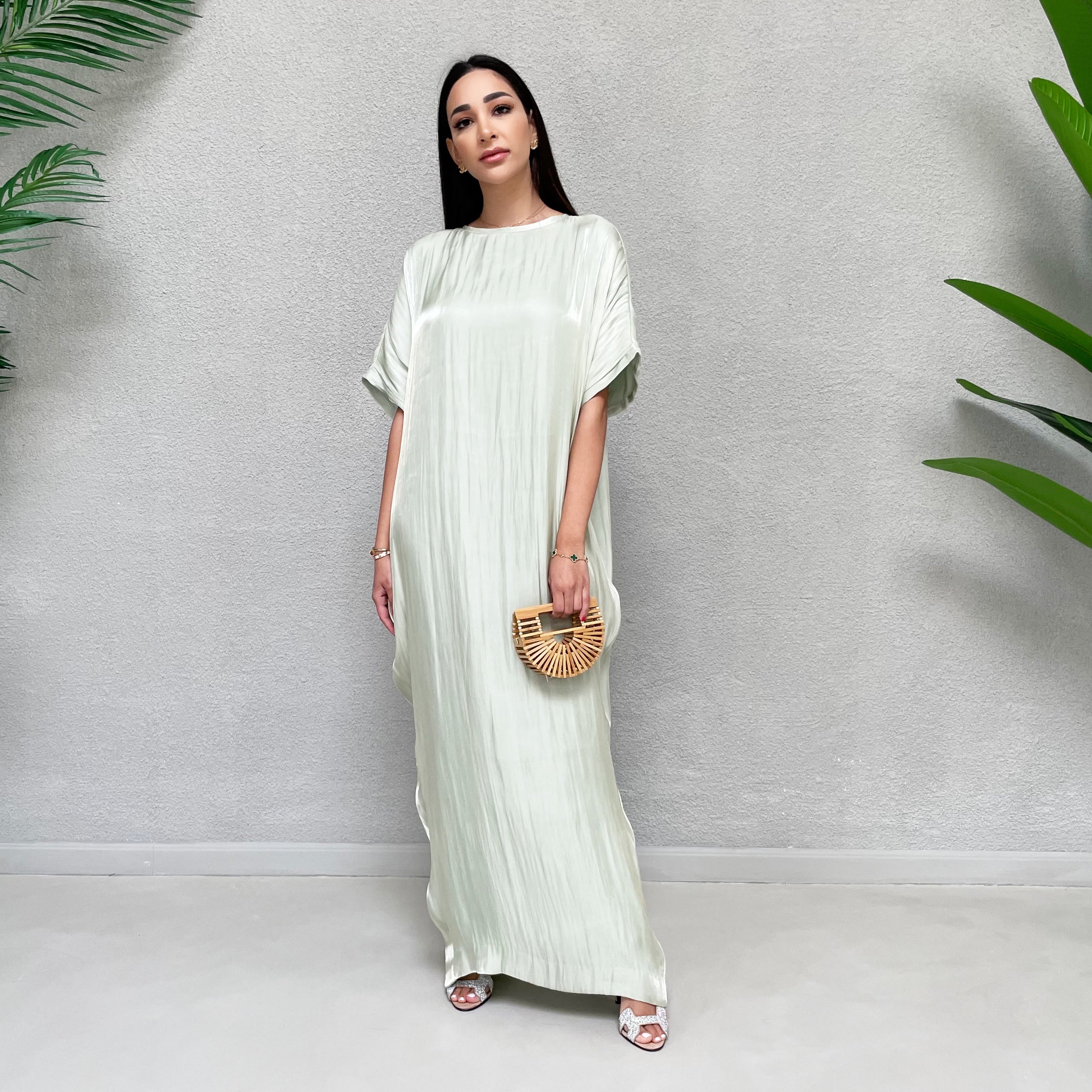 AW 21 MINT NOORA ORGANZA T SHIRT DRESS