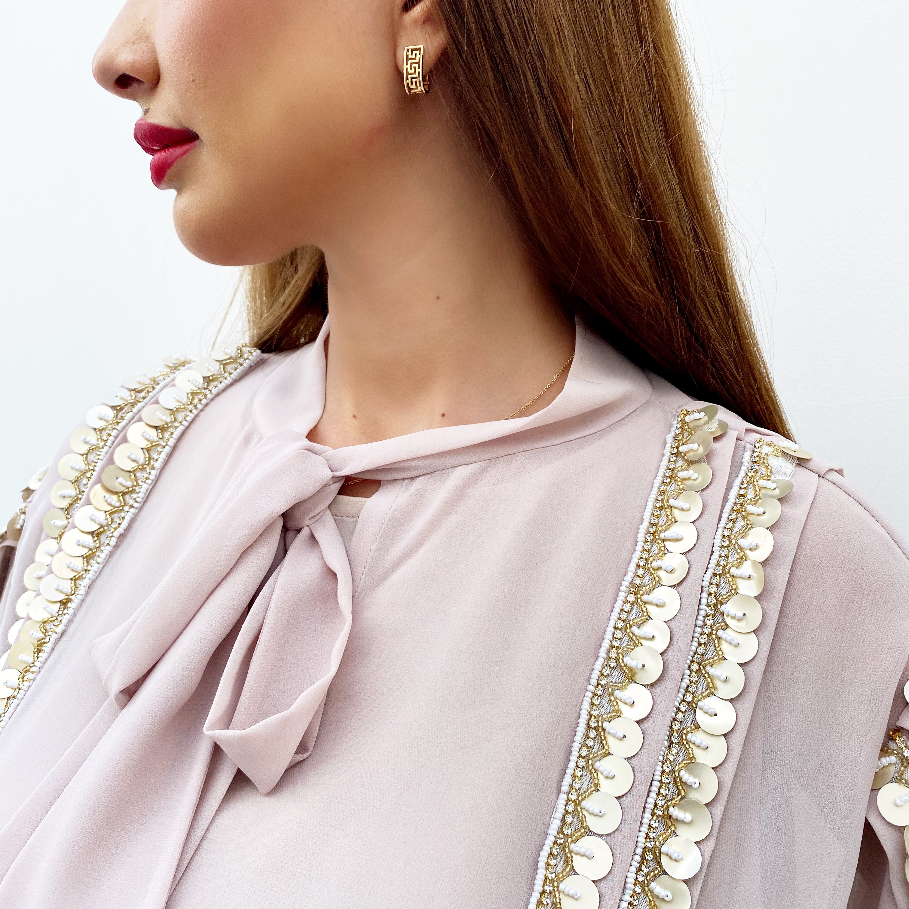 RAM21 LEILA GEORGETTE KAFTAN DRESS