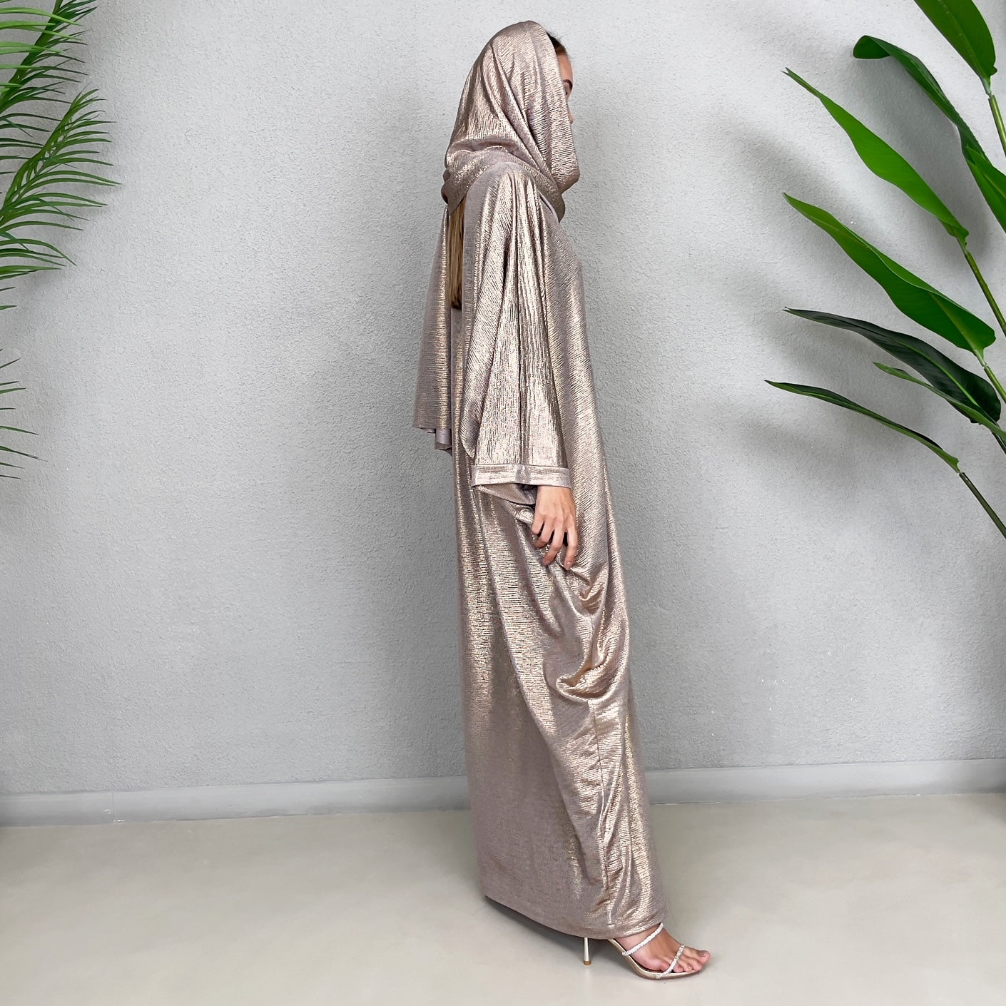 RAM23 JAMILA BRONZE METALLIC KAFTAN