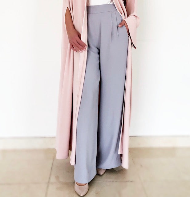 AW18 ELEGANT WIDE LEG CREPE TROUSERS