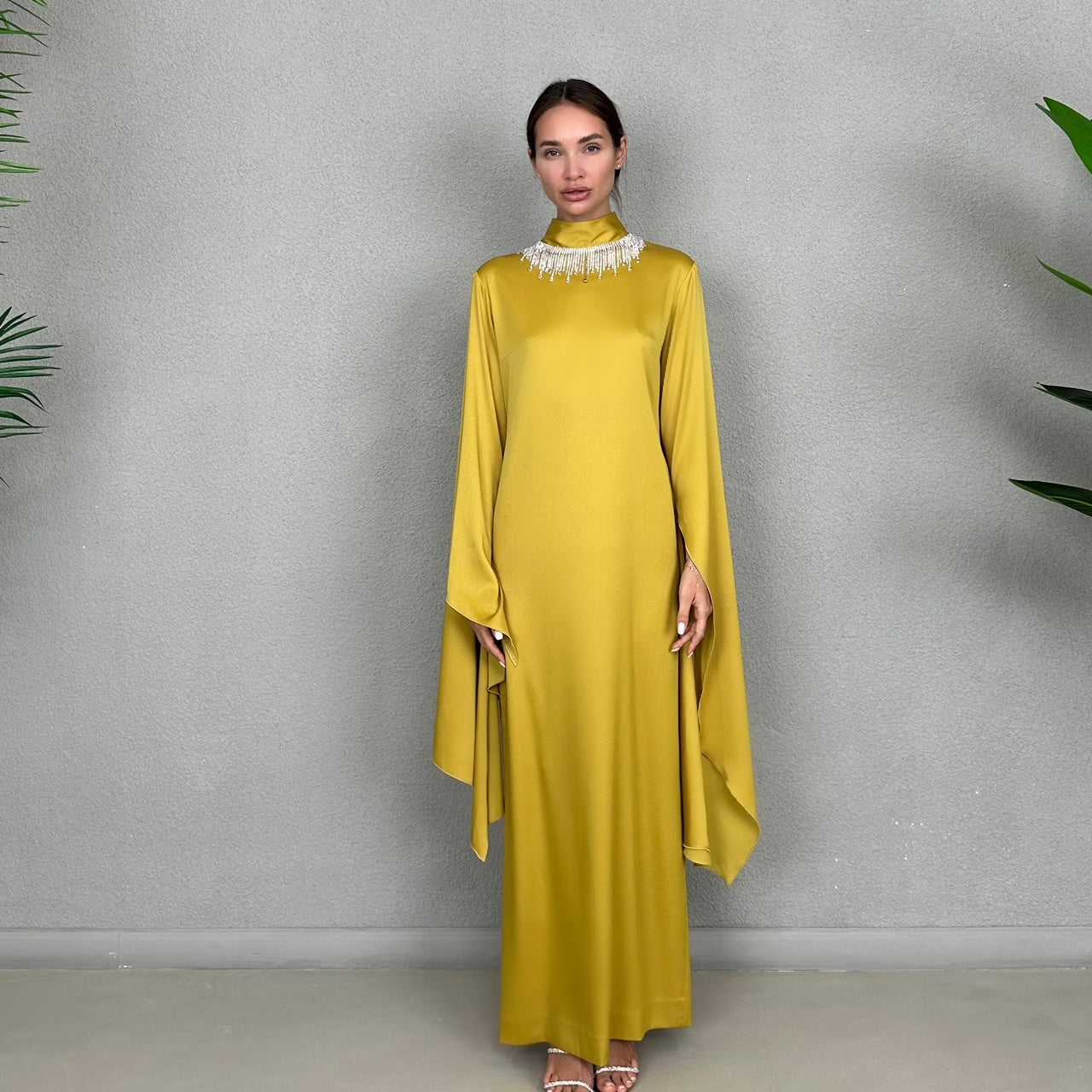 RAM23 YELLOW TULIP DRESS