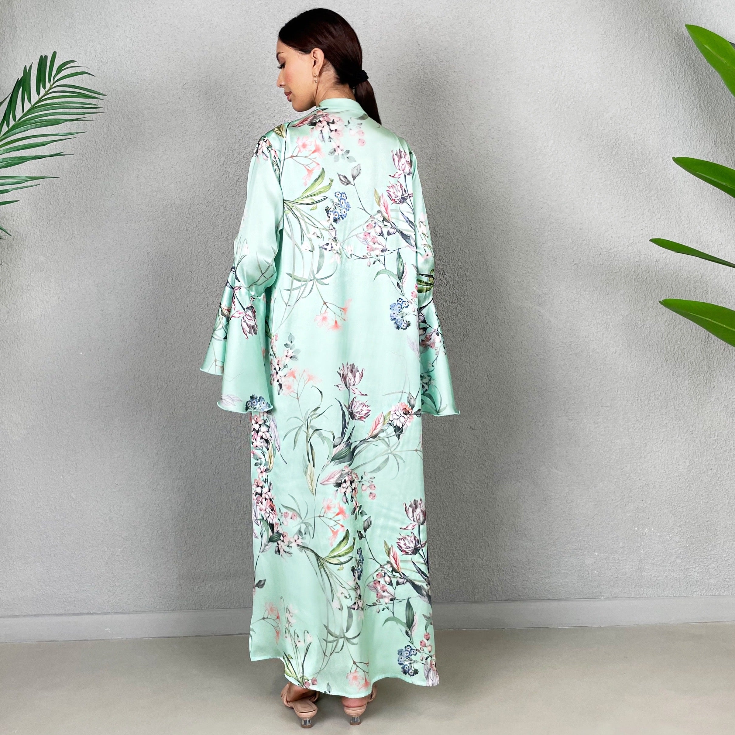 SAKURA AMAL PRINTED SHIRT DRESS