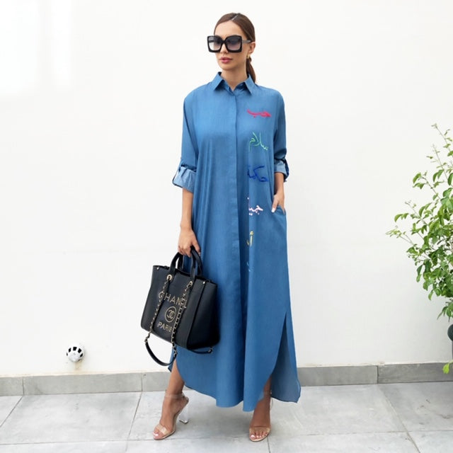 AW19 CHAMBRAY DENIM SHIRT DRESS