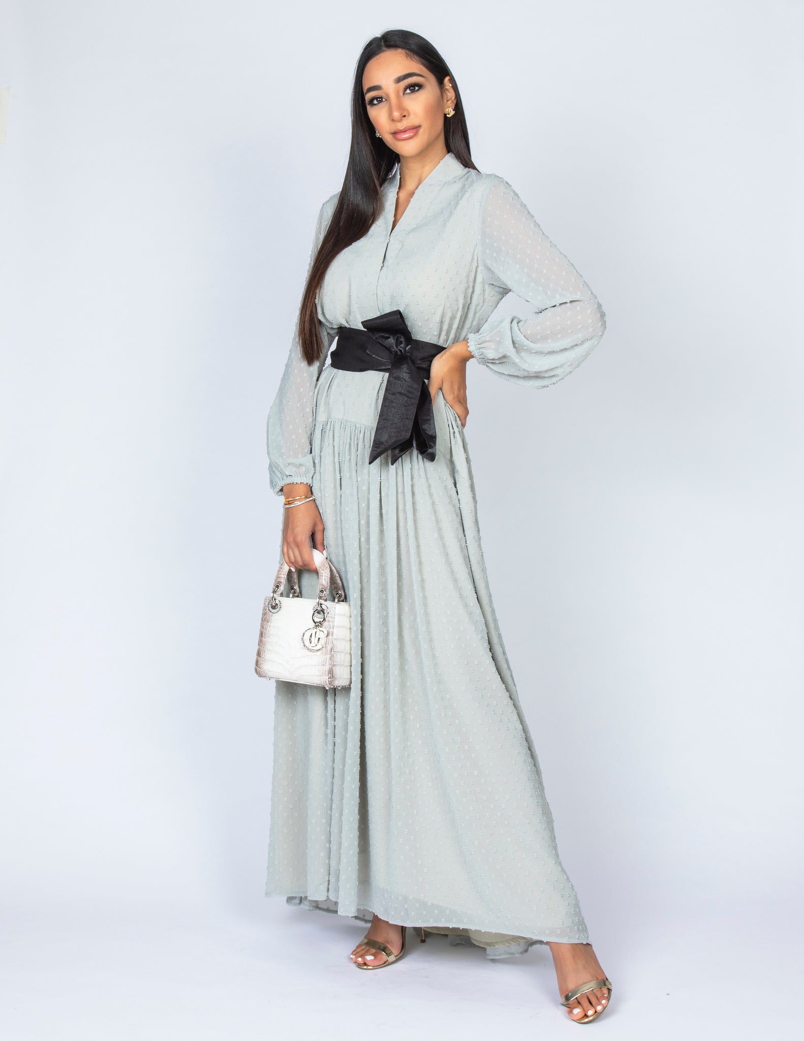 SS20 LAILA DROP WAIST CHIFFON DRESS