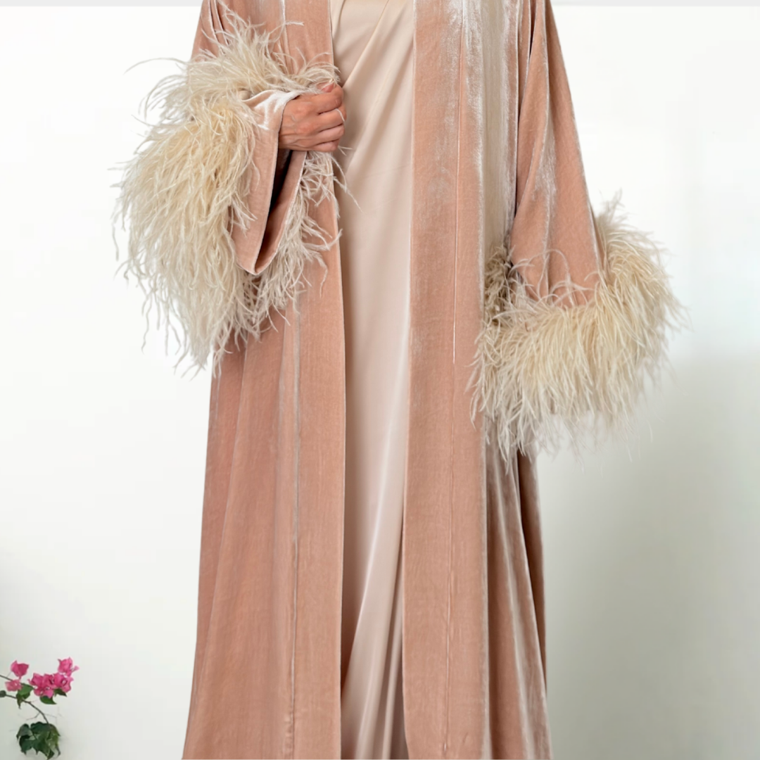 RAM26 SARA VELVET ABAYA SET