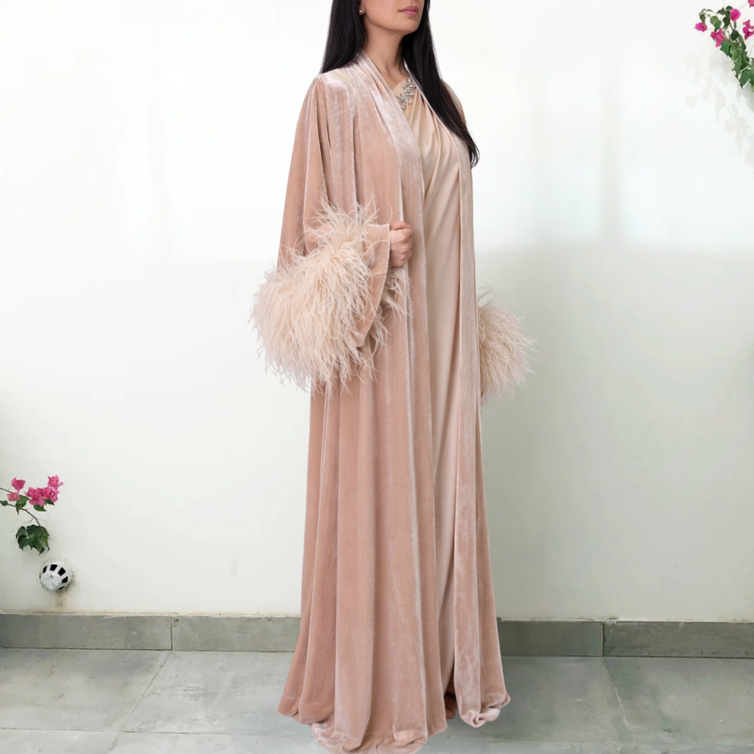 RAM26 SARA VELVET ABAYA SET