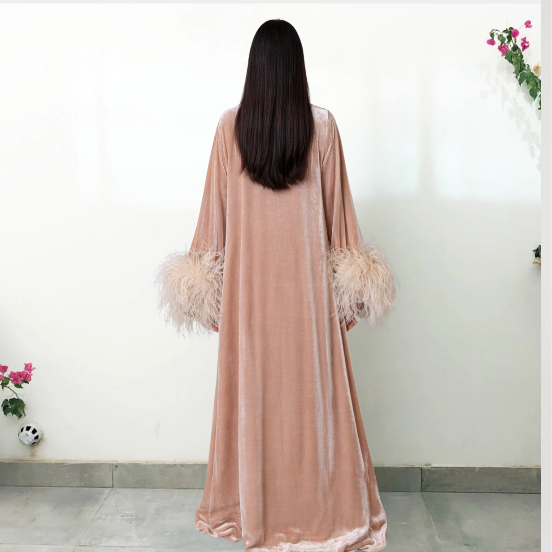 RAM26 SARA VELVET ABAYA SET