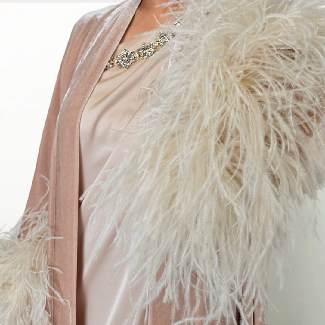 RAM26 SARA VELVET ABAYA SET