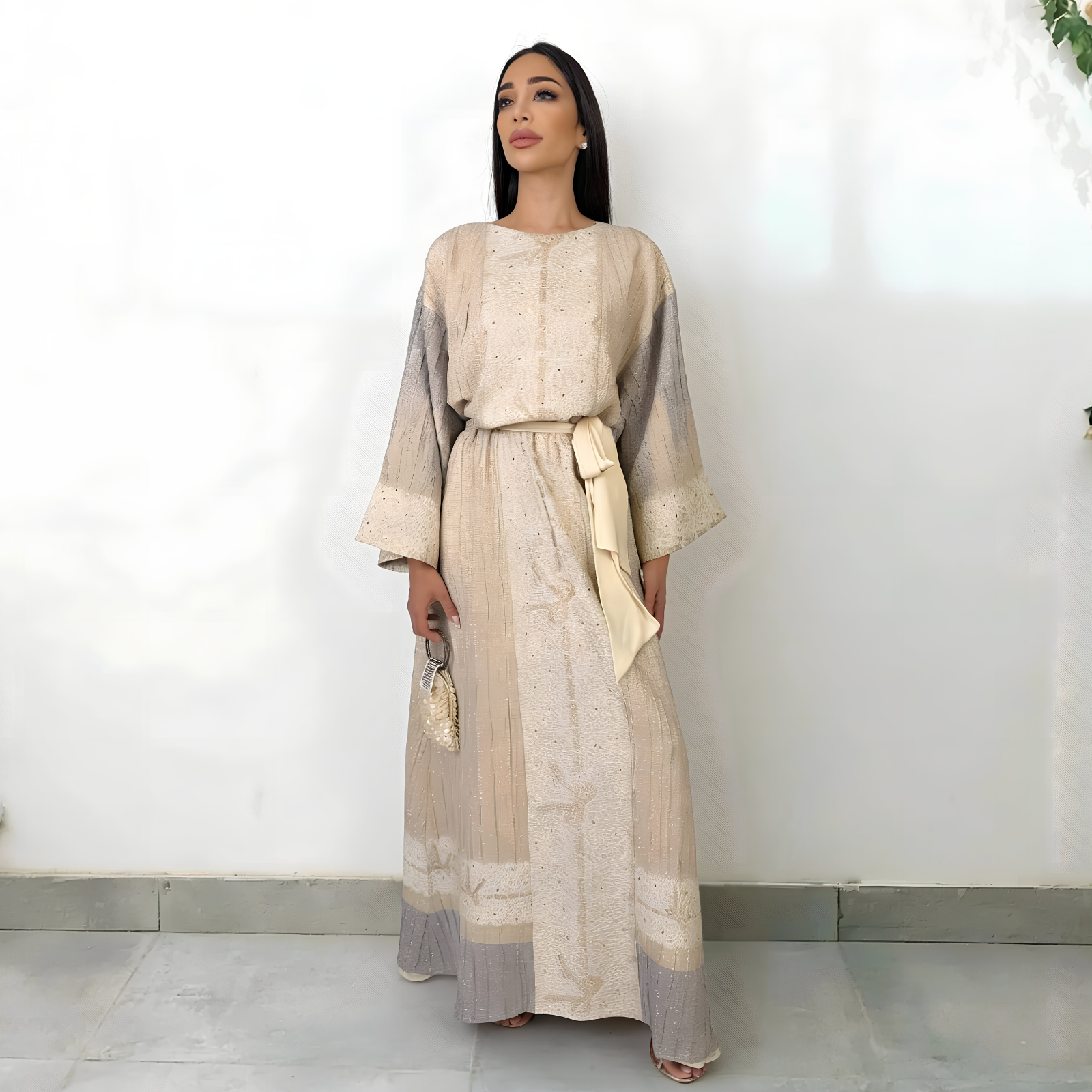 RAM26 ALIYA BEIGE DRESS