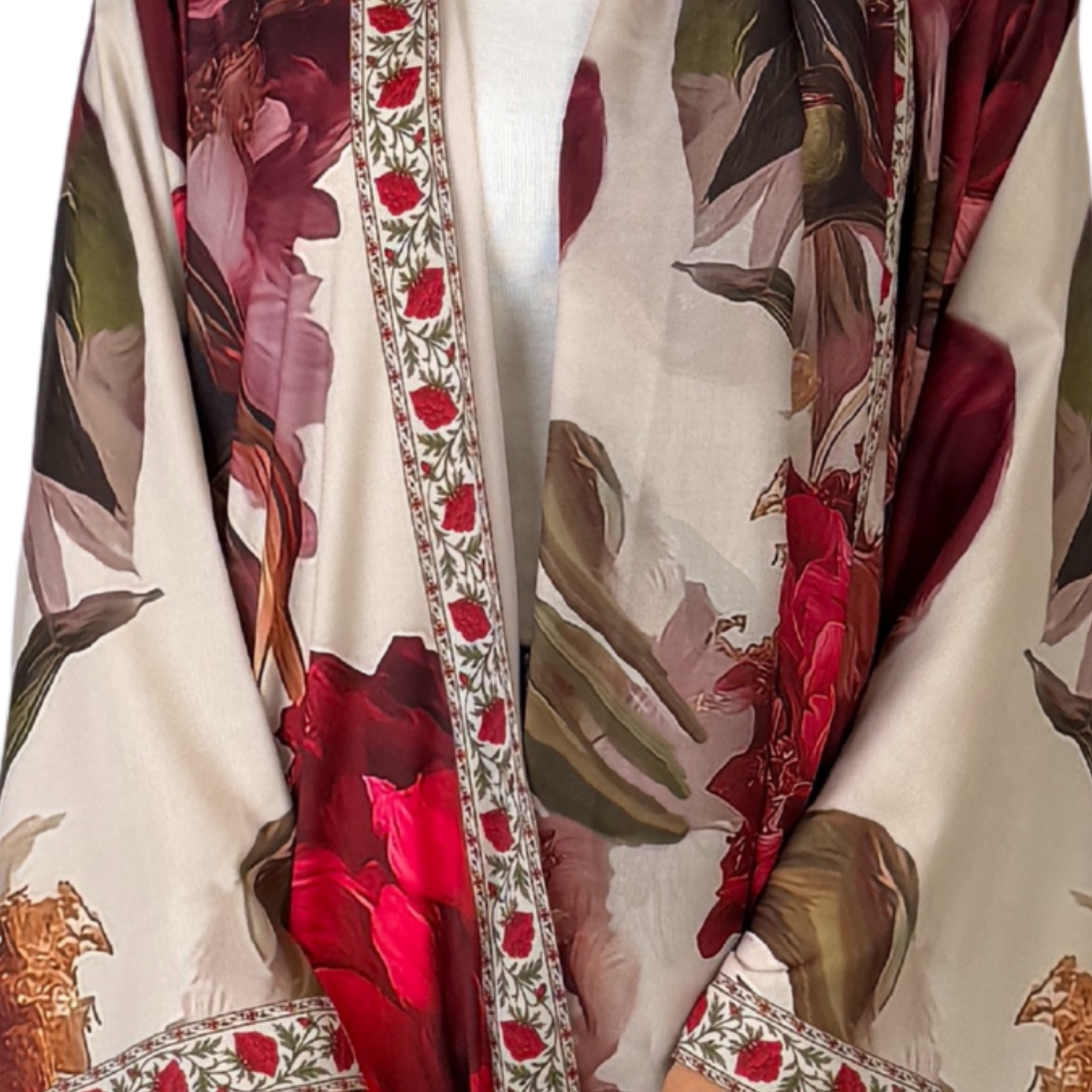RAM26 ROSY PRINT ABAYA