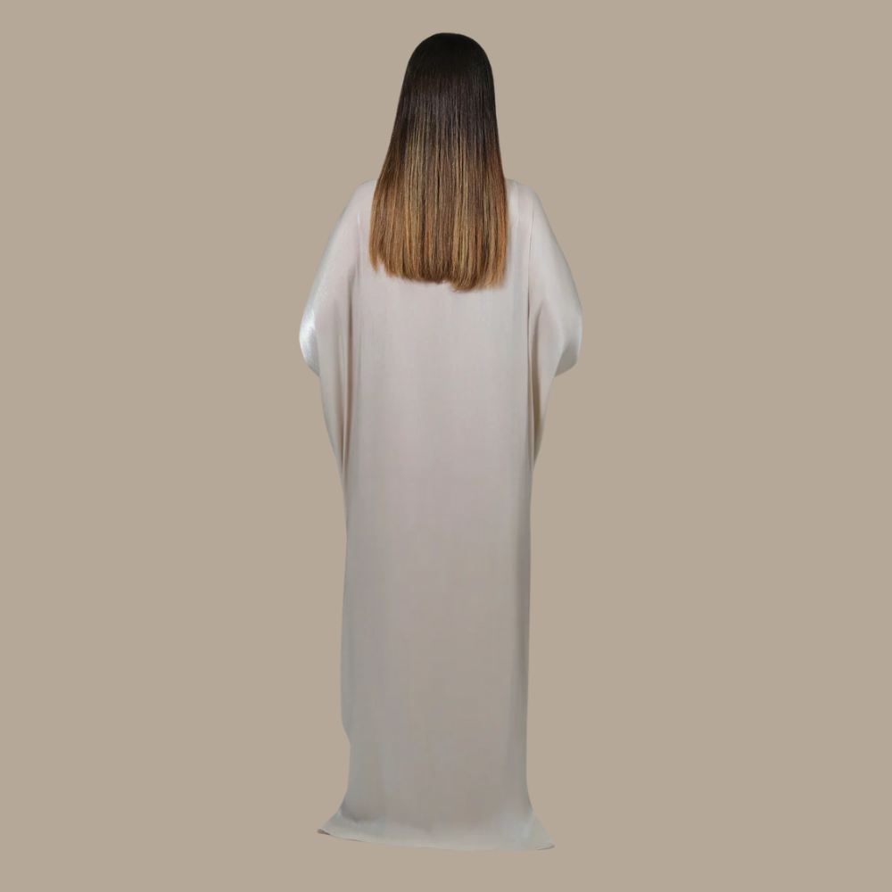 RAM25 JAMILA OFF-WHITE ORGANZA KAFTAN