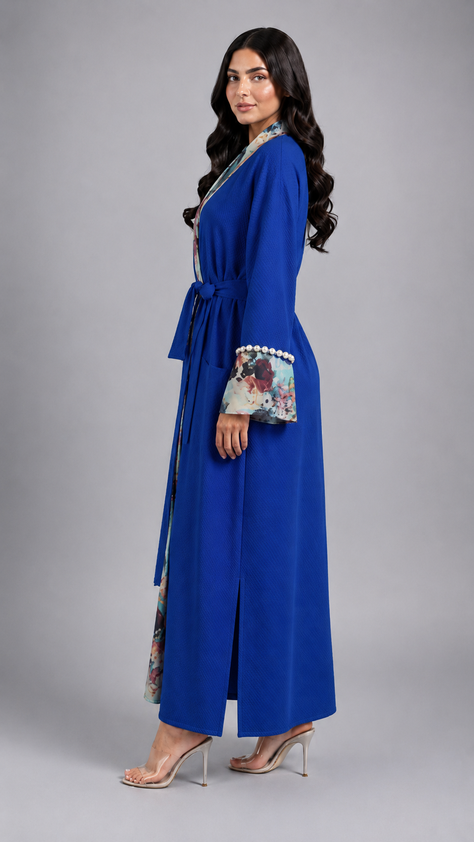 Blue floral Elegance Robe