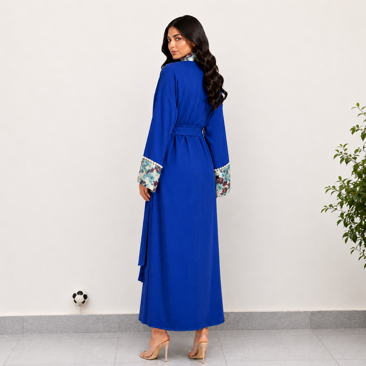 Blue floral Elegance Robe
