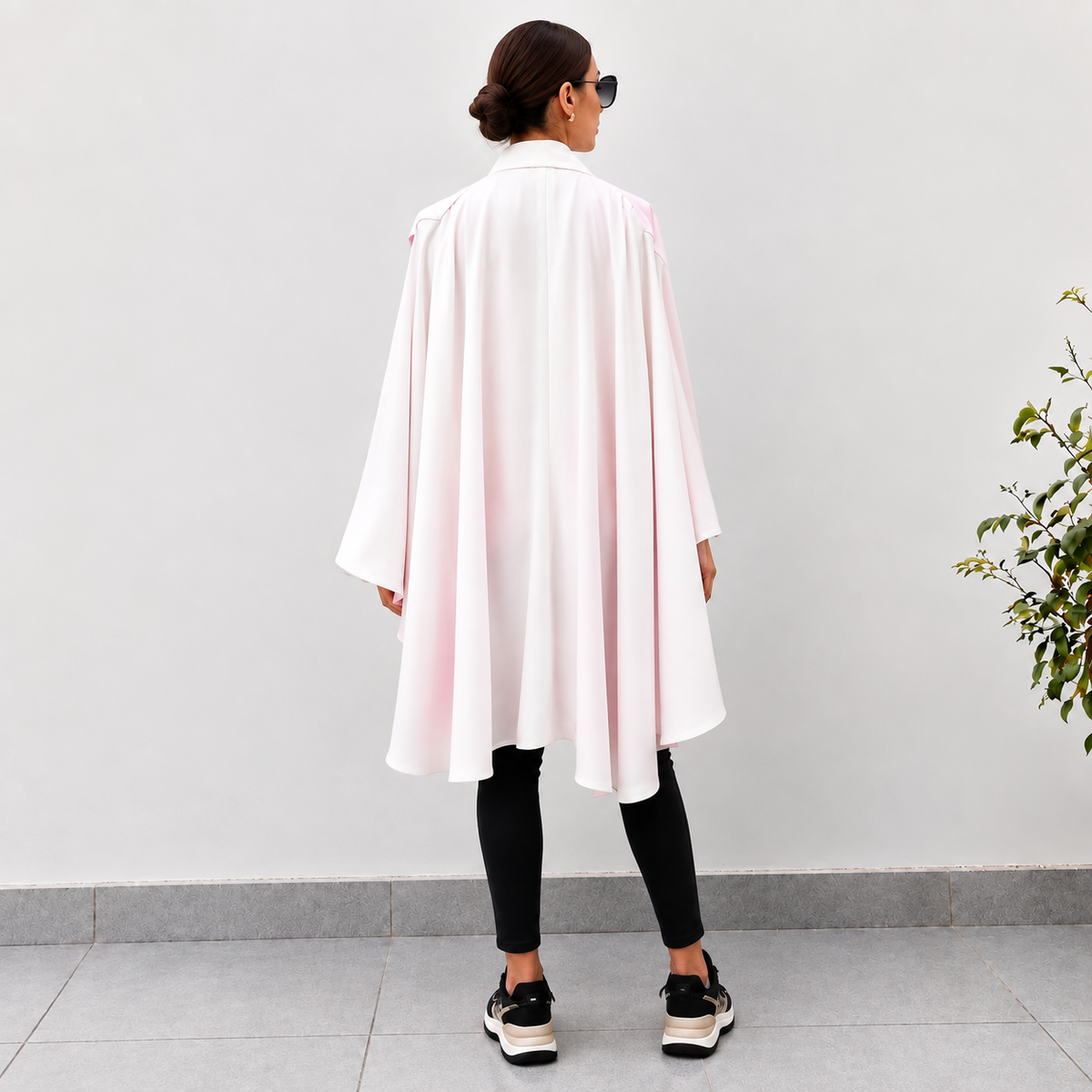 Liana Blush Pink Draped Kimono