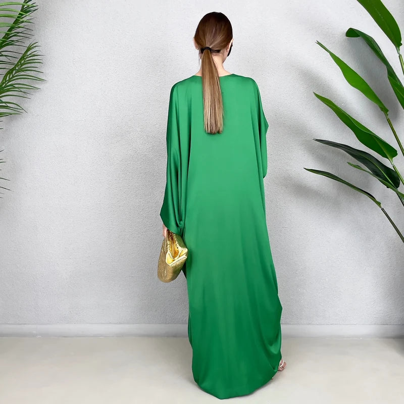 JAMILA BAMBOO SILK SATIN KAFTAN