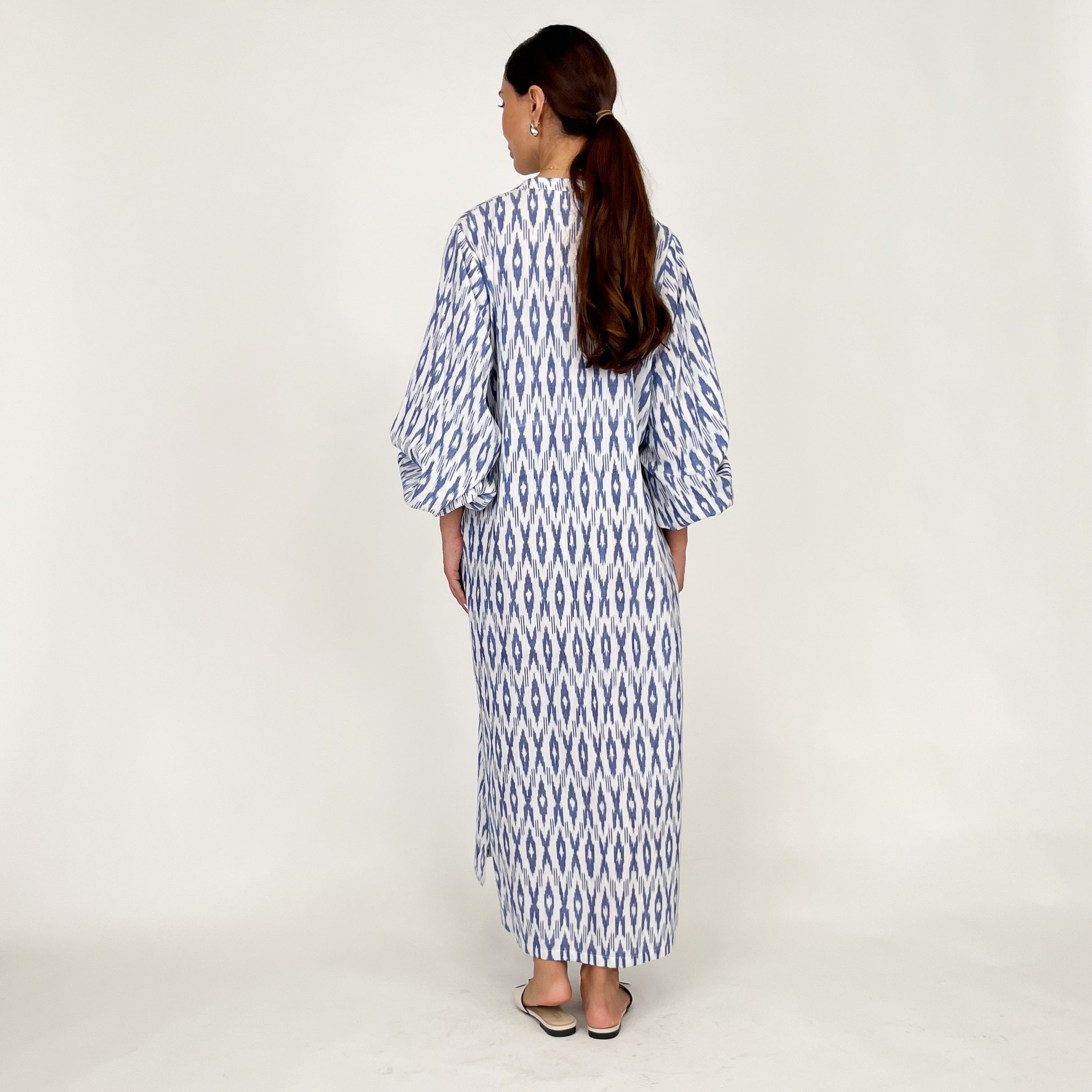 SS24 IKAT LINEN SUMMER DRESS