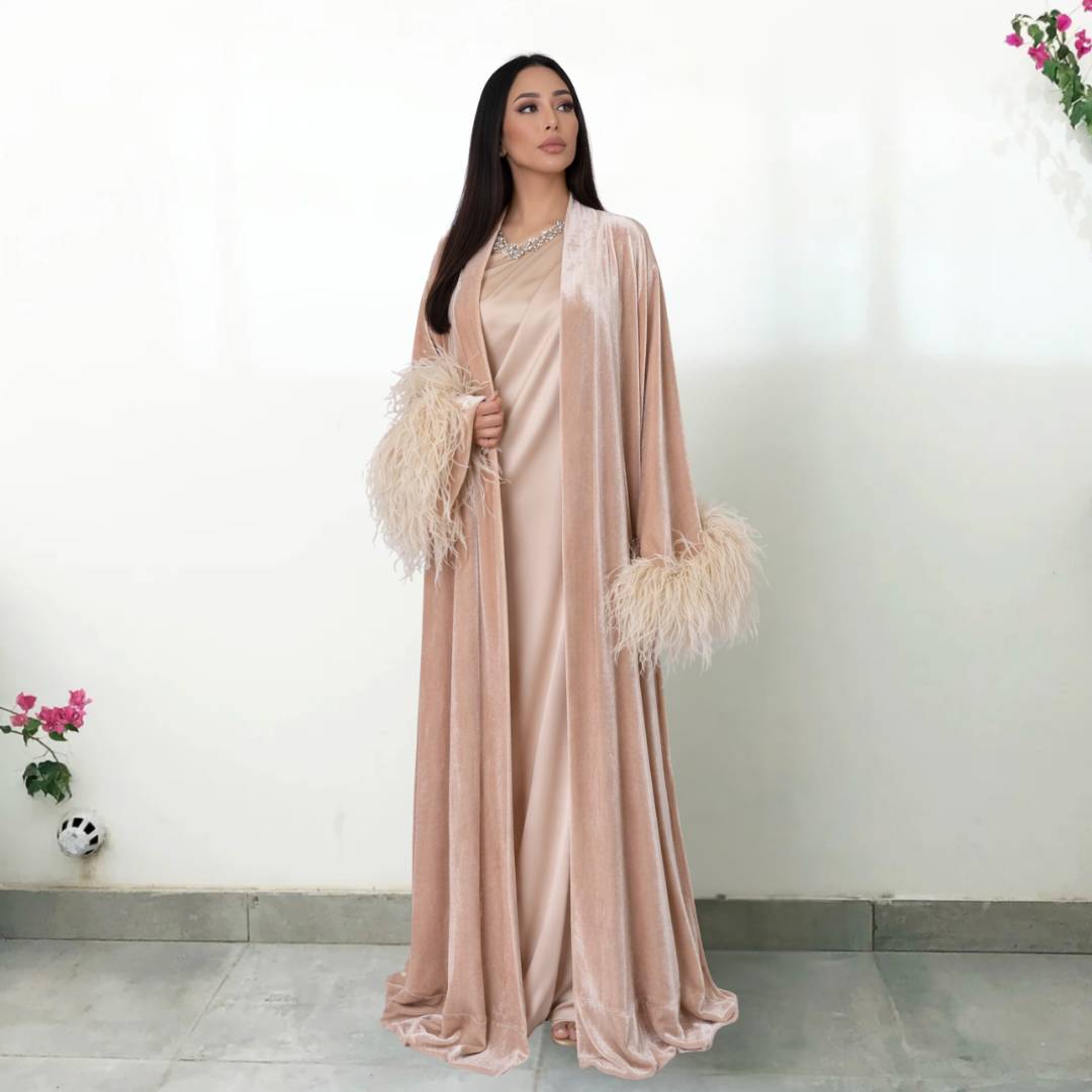 RAM26 SARA VELVET ABAYA SET