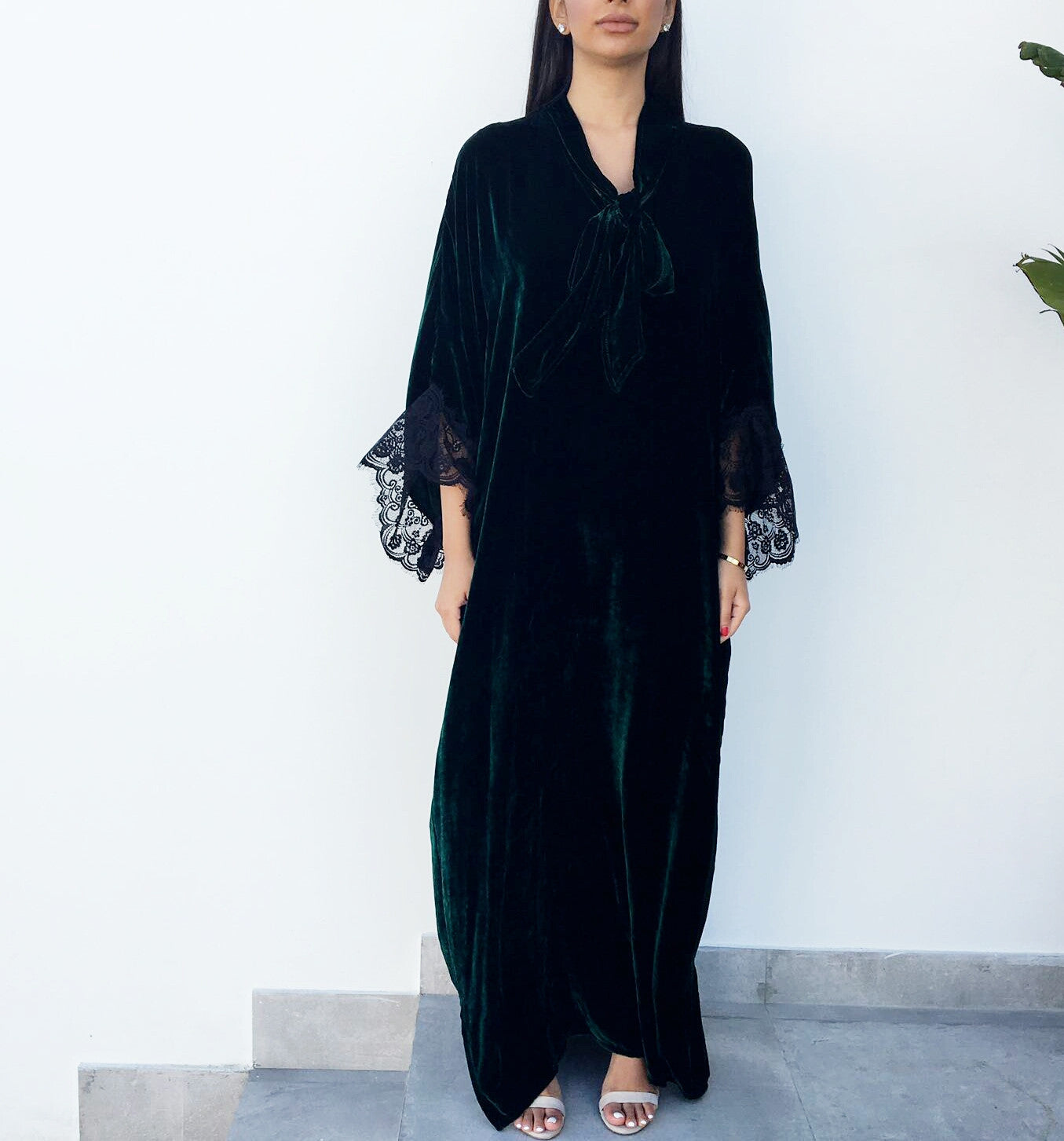 Qabeela SS17 Silk Velvet Boho Kaftan