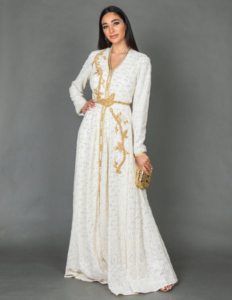 SS20 MOROCCAN EMBELLISHED BRIDAL DRESS