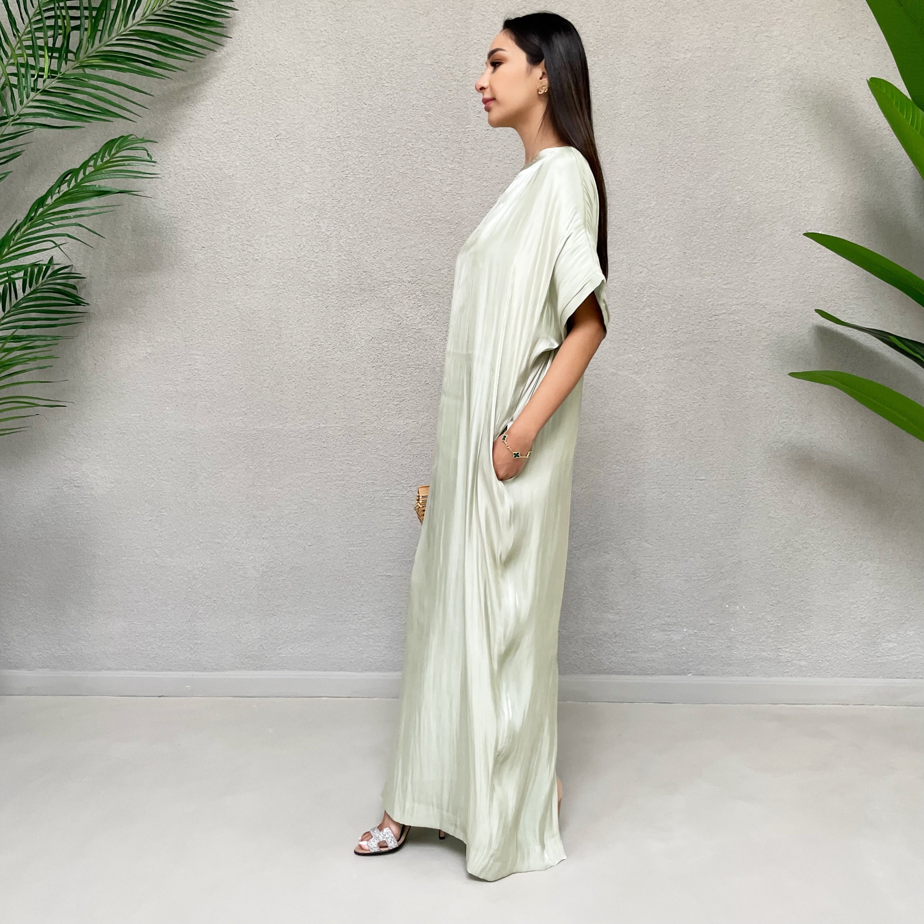 AW 21 MINT NOORA ORGANZA T SHIRT DRESS