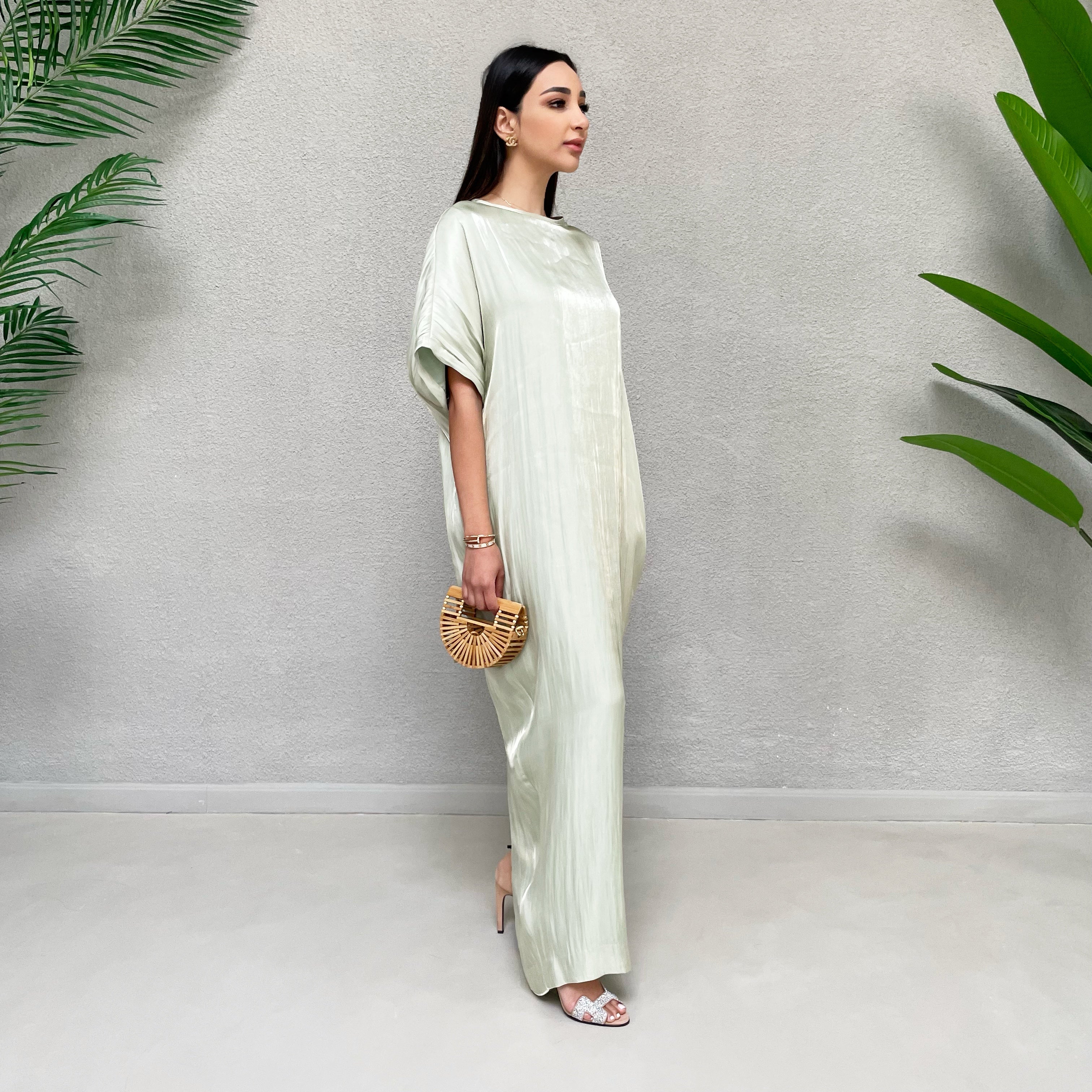 AW 21 MINT NOORA ORGANZA T SHIRT DRESS