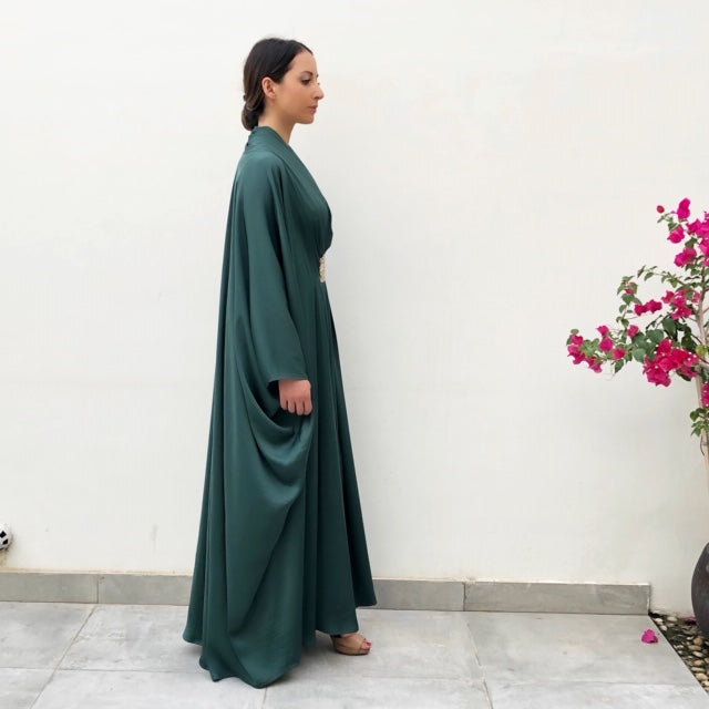 RAM19 EMERALD RUCHED  CAFTAN