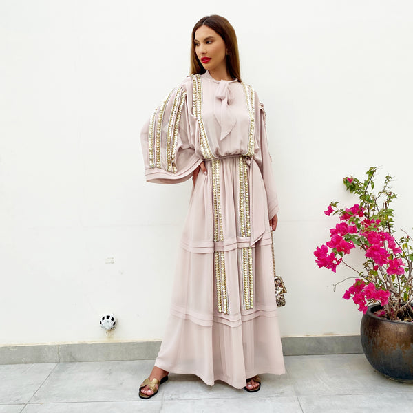 RAM21 LEILA GEORGETTE KAFTAN DRESS